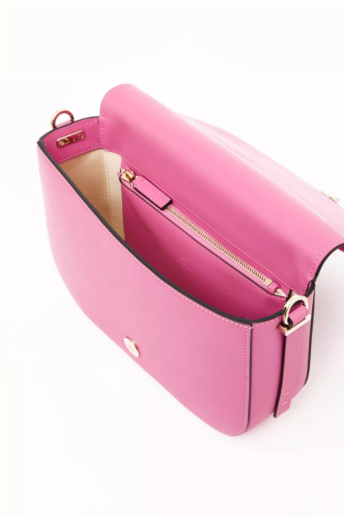 Valentino o1s1wg111125 Size: OS / Vlogo Calfskin Shoulder Bag in Pink Size ONE SIZE - 4 Thumbnail
