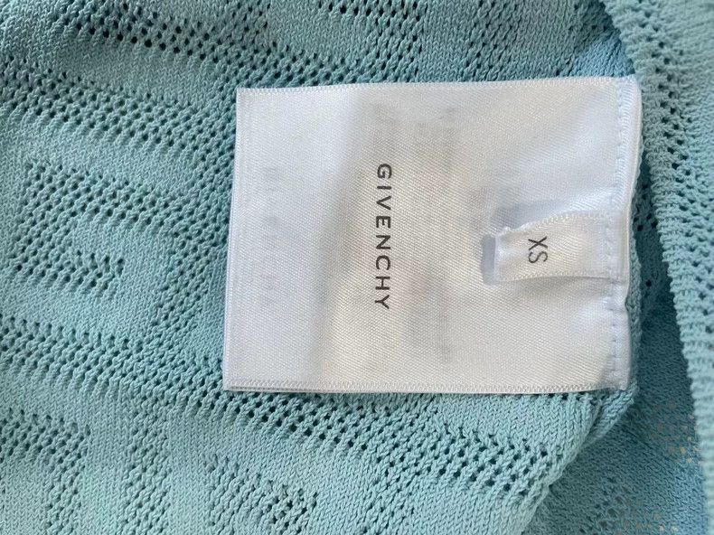 Givenchy Givenchy Light Blue High-Neck Knit Top, Size XS Size US XS / EU 42 / 0 - 4 Thumbnail