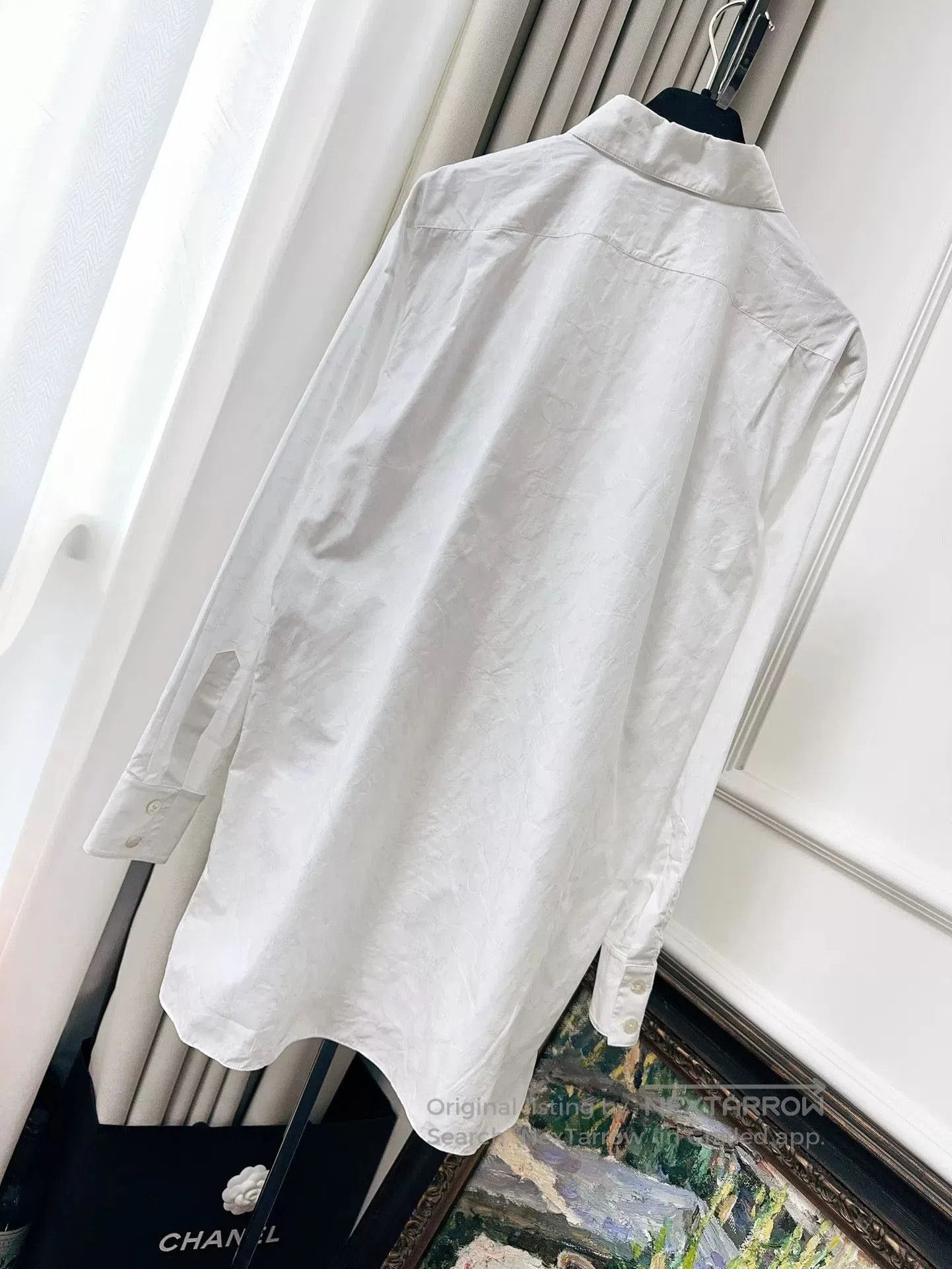 Chanel white long sleeve shirt with star logo. Size US L / EU 52-54 / 3 - 2 Thumbnail