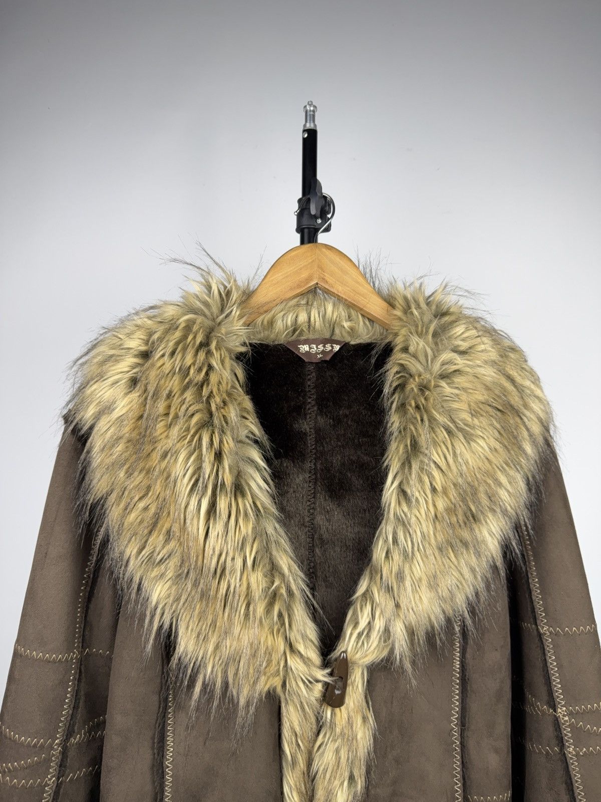 Japanese Brand 00s Y2K Missy Faux Fur Shearling Jacket IfSixWasNine Style Size XL / US 12-14 / IT 48-50 - 2 Thumbnail