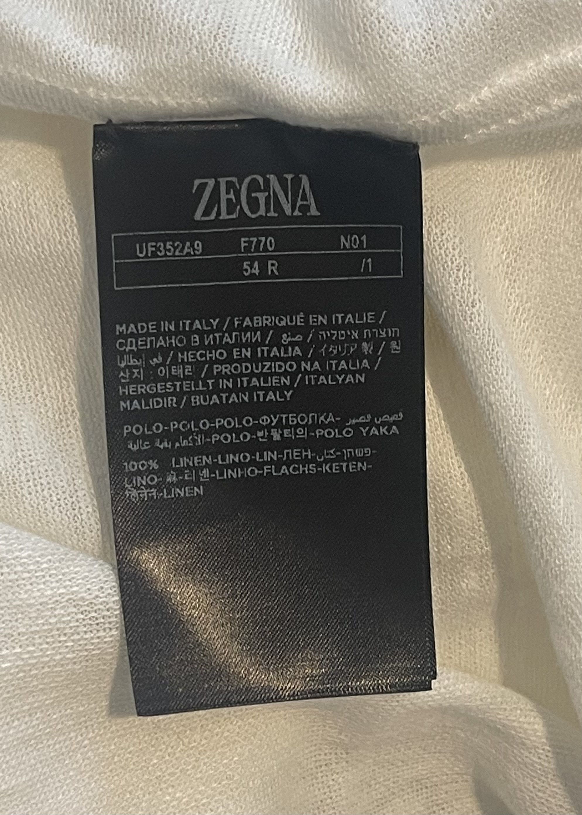 Ermenegildo Zegna $1250 NWT Ermenegildo Zegna Oasi Shirt White Linen XL/54 Size US XL / EU 56 / 4 - 5 Thumbnail