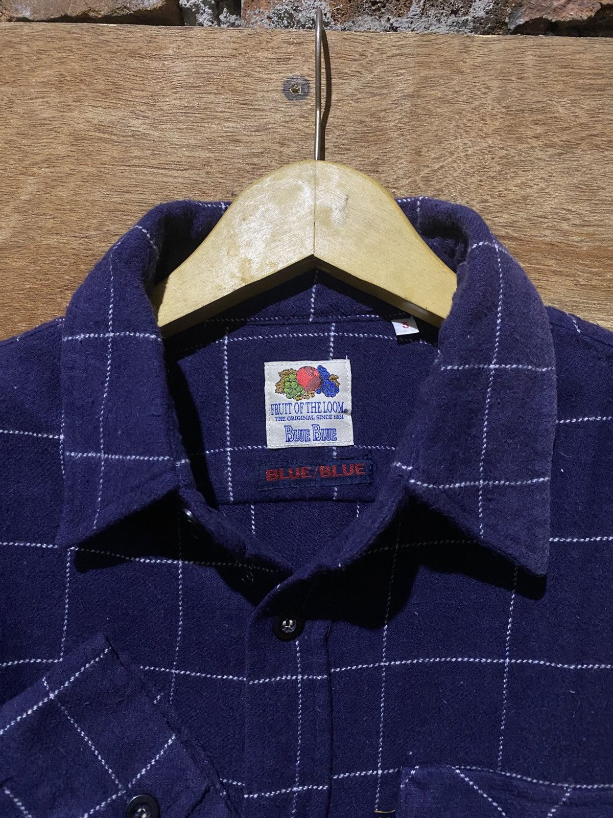 Blue Blue Japan × Fruit Of The Loom 💸BINDING OFFER💸 BLUE BLUE JAPAN X FOTL PLAID FLANNELSHIRT Size US L / EU 52-54 / 3 - 5 Thumbnail