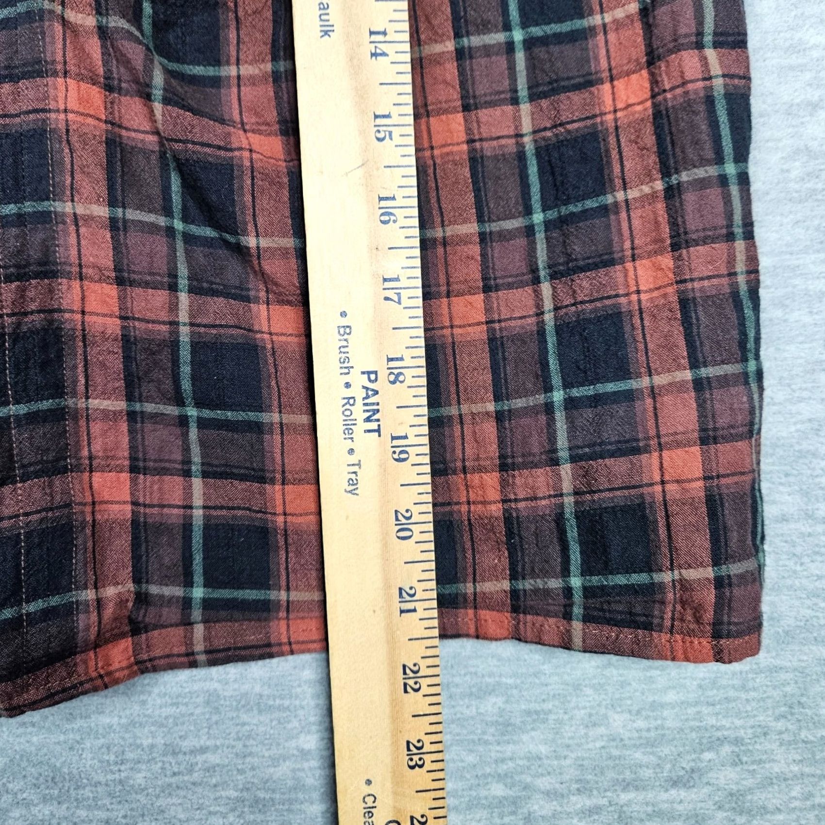 Madewell Madewell Blouse Plaid V-Neck Short Sleeve Size S Multicolor Womens Shirt Size S / US 4 / IT 40 - 5 Thumbnail