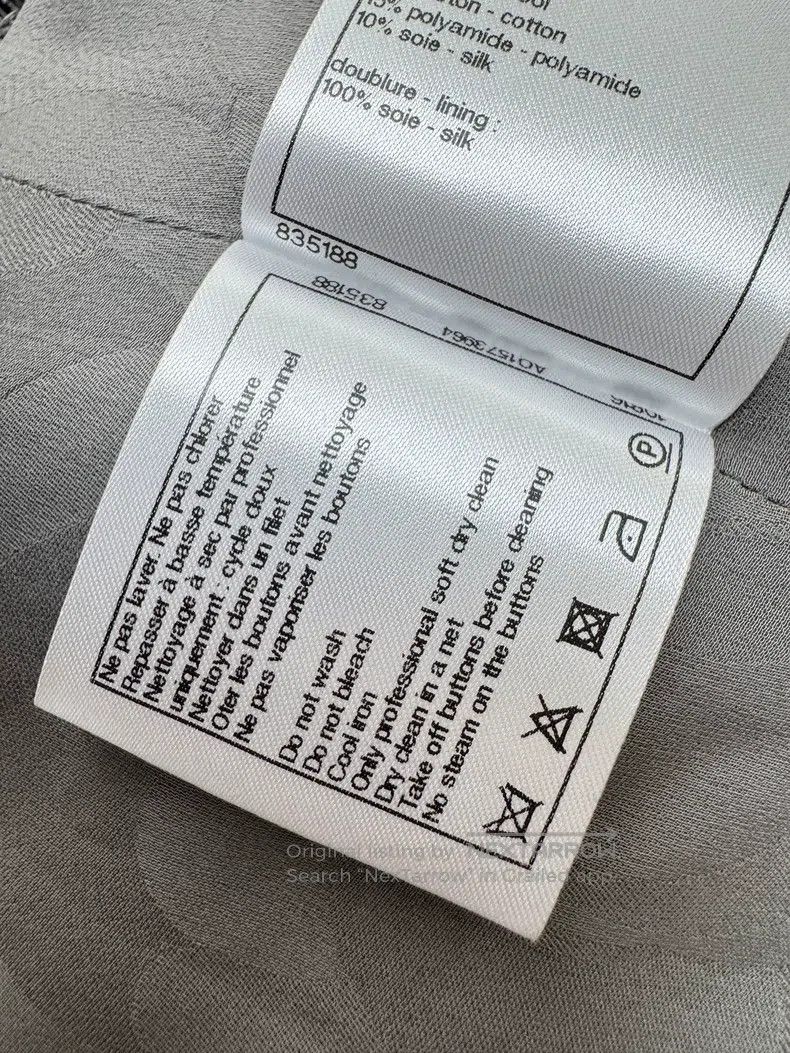 Chanel Chanel 19P spring and summer preview gray ruffled round-ne Size XS / US 0-2 / IT 36-38 - 7 Thumbnail