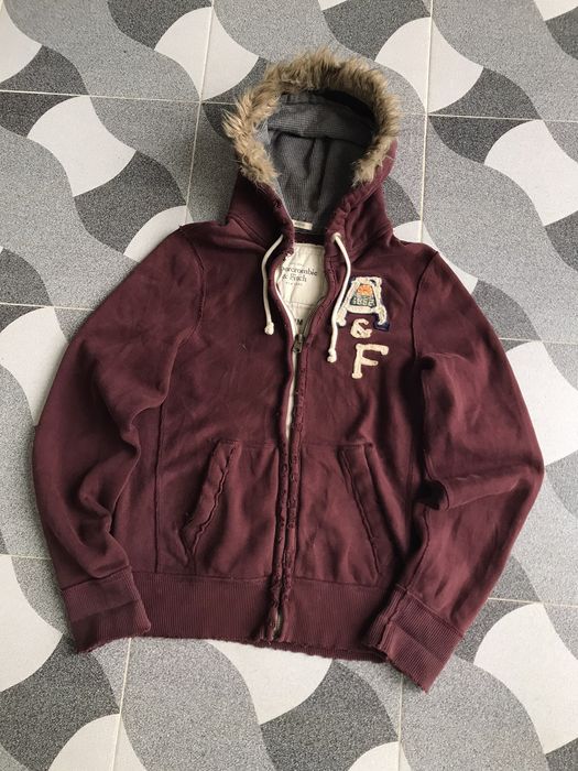 Abercrombie fur hot sale hoodie