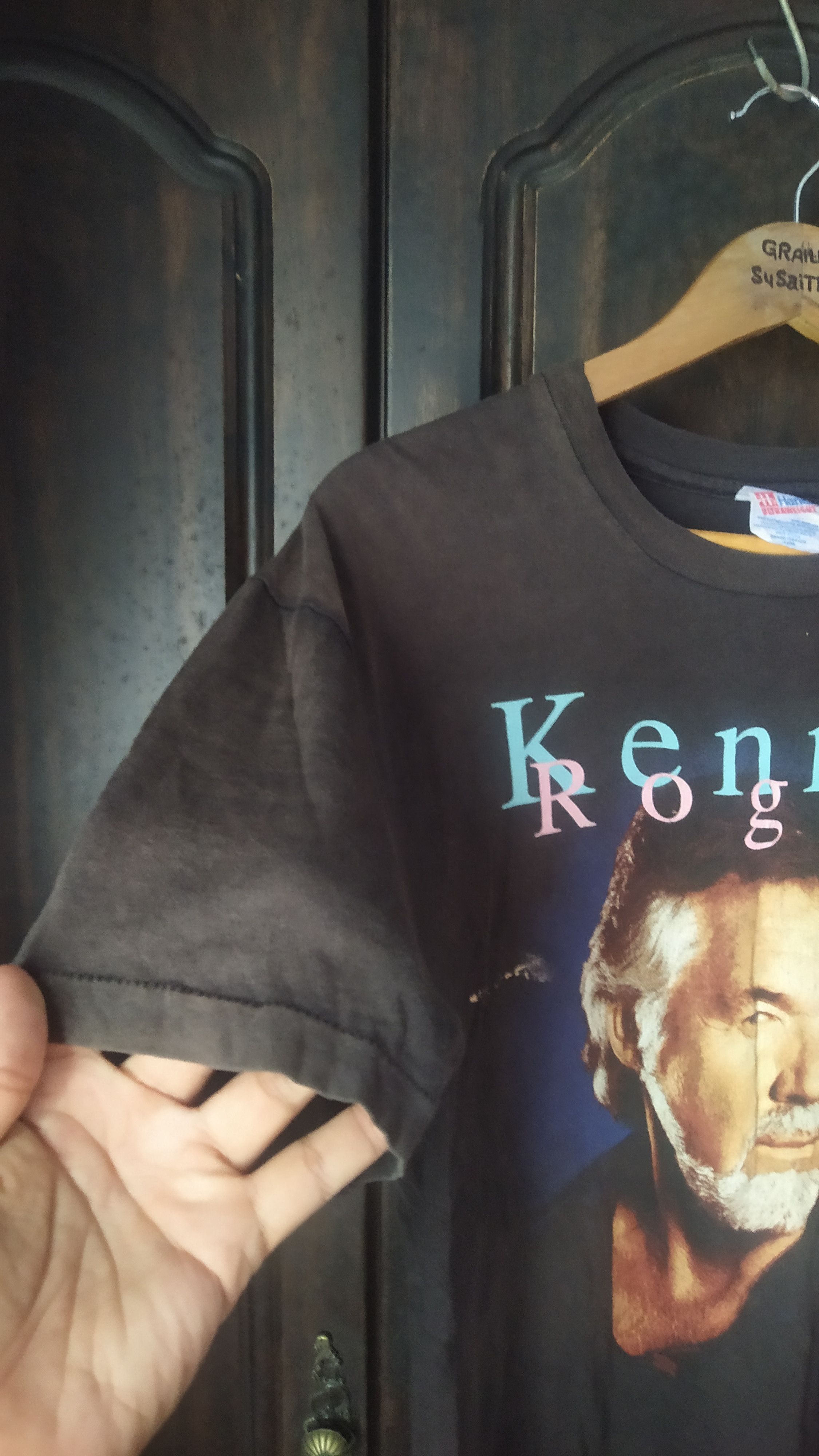 Vintage Hanes 90's tag Kenny Rogers Vintage Tshirt Size US L / EU 52-54 / 3 - 6 Thumbnail