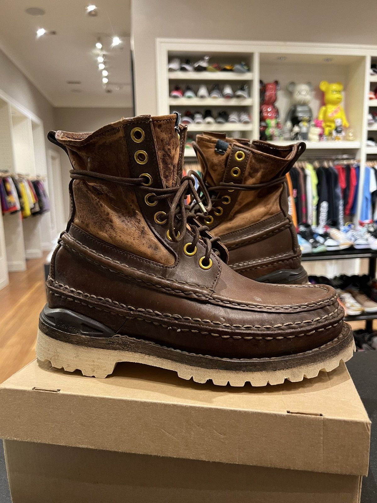 Vintage × Visvim Visvim 21ss ict grizzly boots | Grailed
