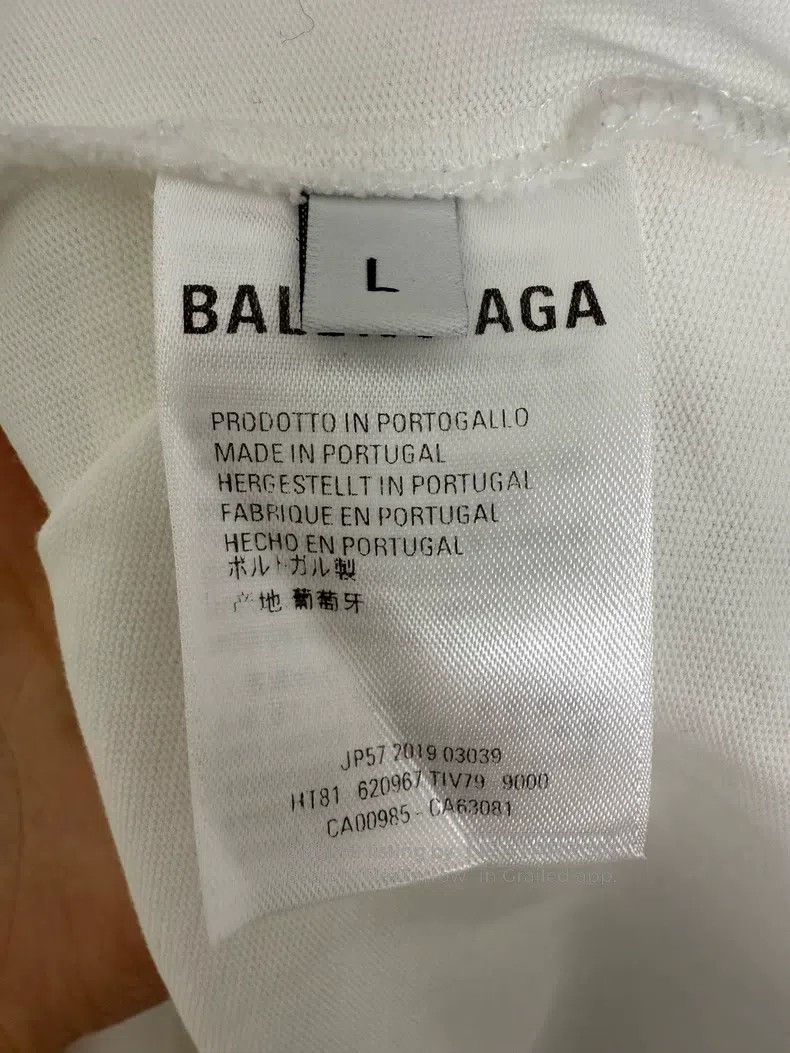 Balenciaga Balenciaga White Mastercard Short Sleeve T-Shirt Size US L / EU 52-54 / 3 - 4 Thumbnail