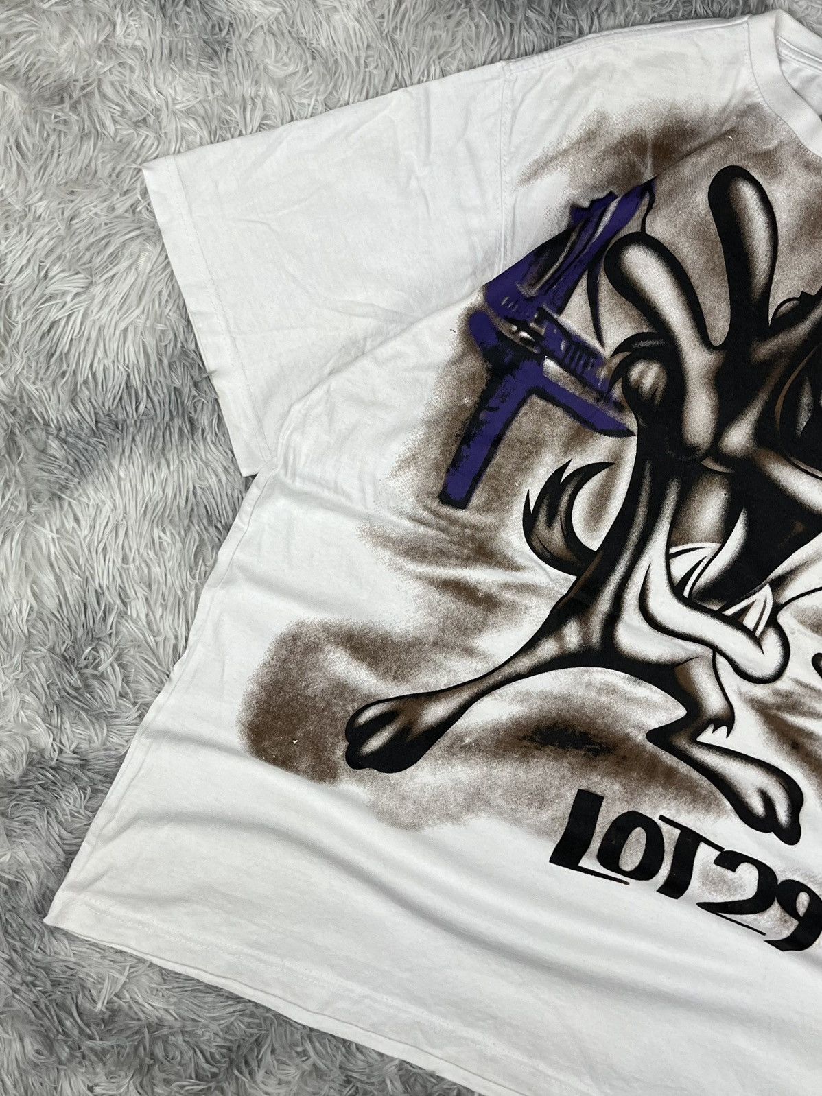 Vintage Vintage Loonytunes Taz Lot29 Air Brush T-shirt Size US XXL / EU 58 / 5 - 6 Thumbnail