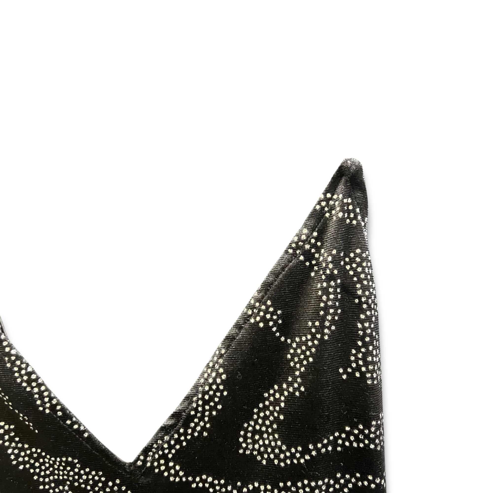 H&M H&M Black & Silver Pattern Dress - Size L - Sleek & Stylish Size L / US 10 / IT 46 - 6 Thumbnail