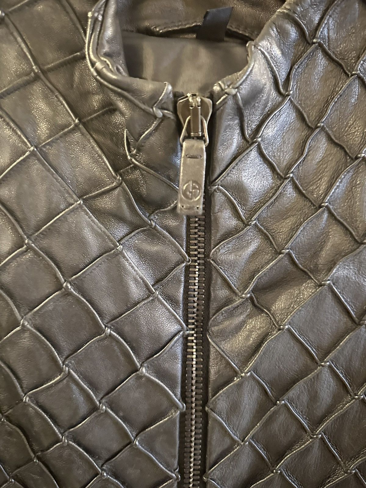 Giorgio Armani GIORGIO ARMANI LEATHER JACKET Size US L / EU 52-54 / 3 - 3 Thumbnail