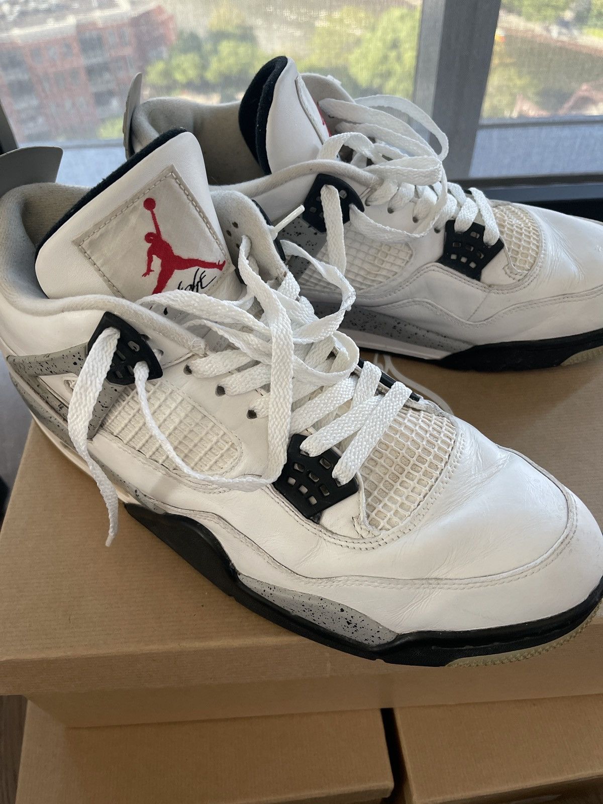 Jordan Brand Air Jordan 4 Retro OG ‘White Cement’ 2016 Size US 13 / EU 46 - 12 Thumbnail