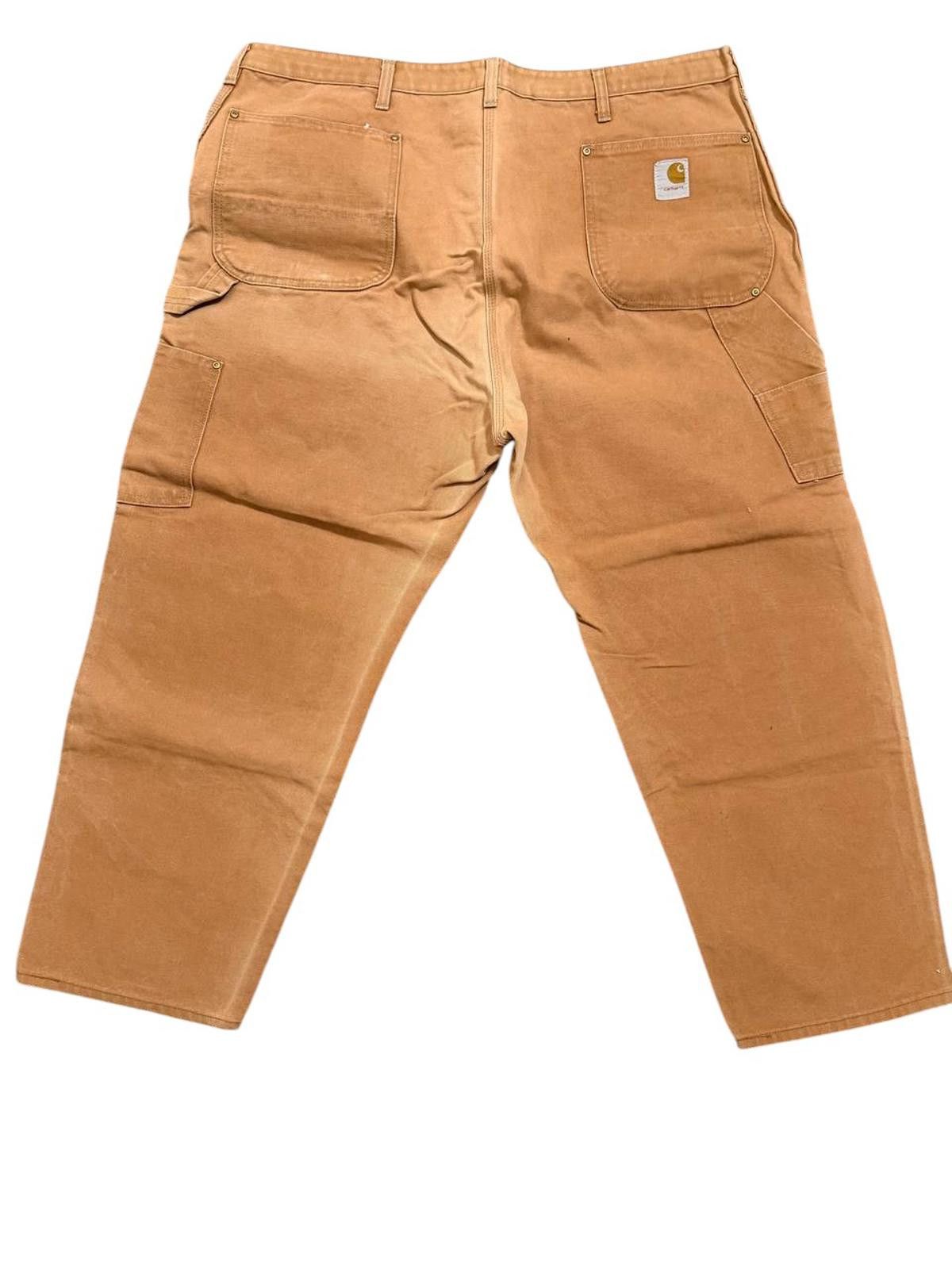 Carhartt Vintage Carhartt Duck Canvas Pants — Faded Brown/Tan 42x32 Size US 42 / EU 58 - 2 Thumbnail