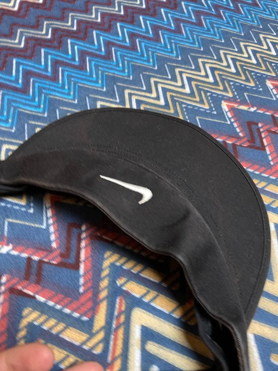 Nike Hats Nike Vintage black big logo Y2K streetwear Size ONE SIZE - 5 Thumbnail