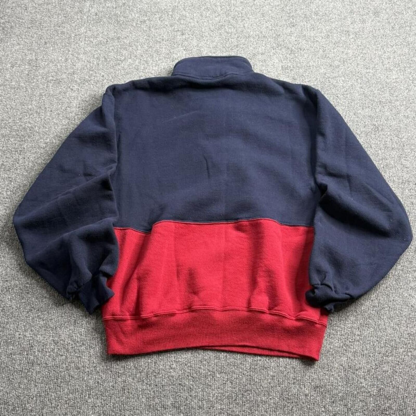 Russell Athletic Vintage 90s Russell Athletic 1/4 Zip Pullover Sweatshirt L Size US L / EU 52-54 / 3 - 2 Thumbnail