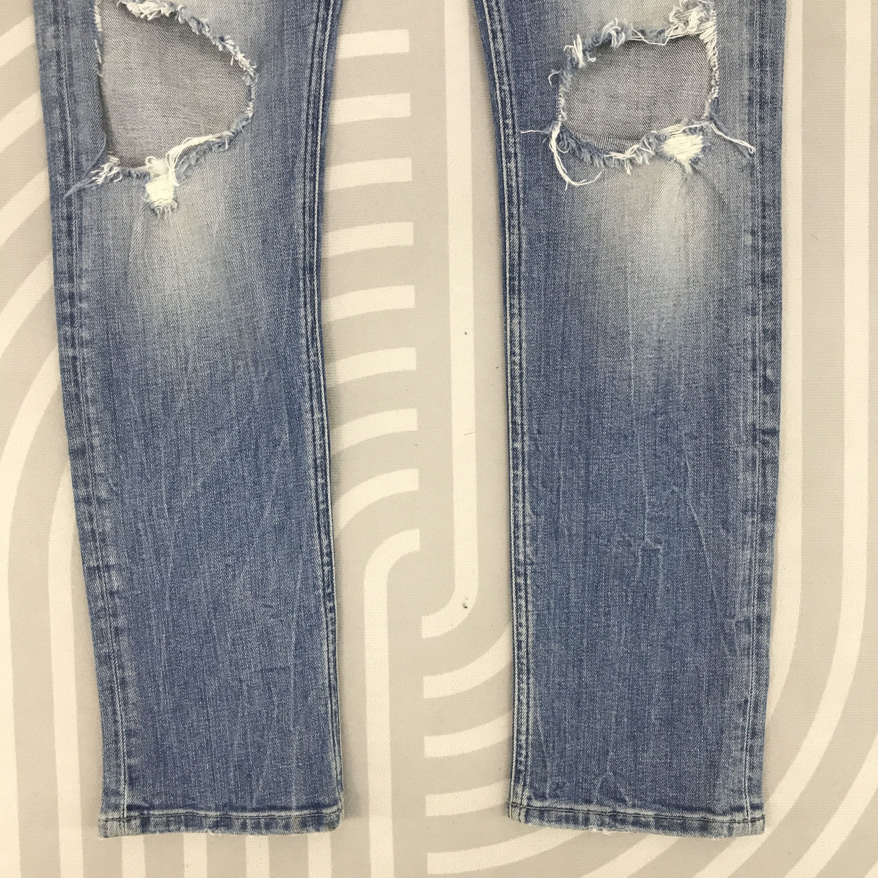 Replay × Vintage Replay Skinny Ripped Distressed Denim pants Size US 27 - 3 Thumbnail