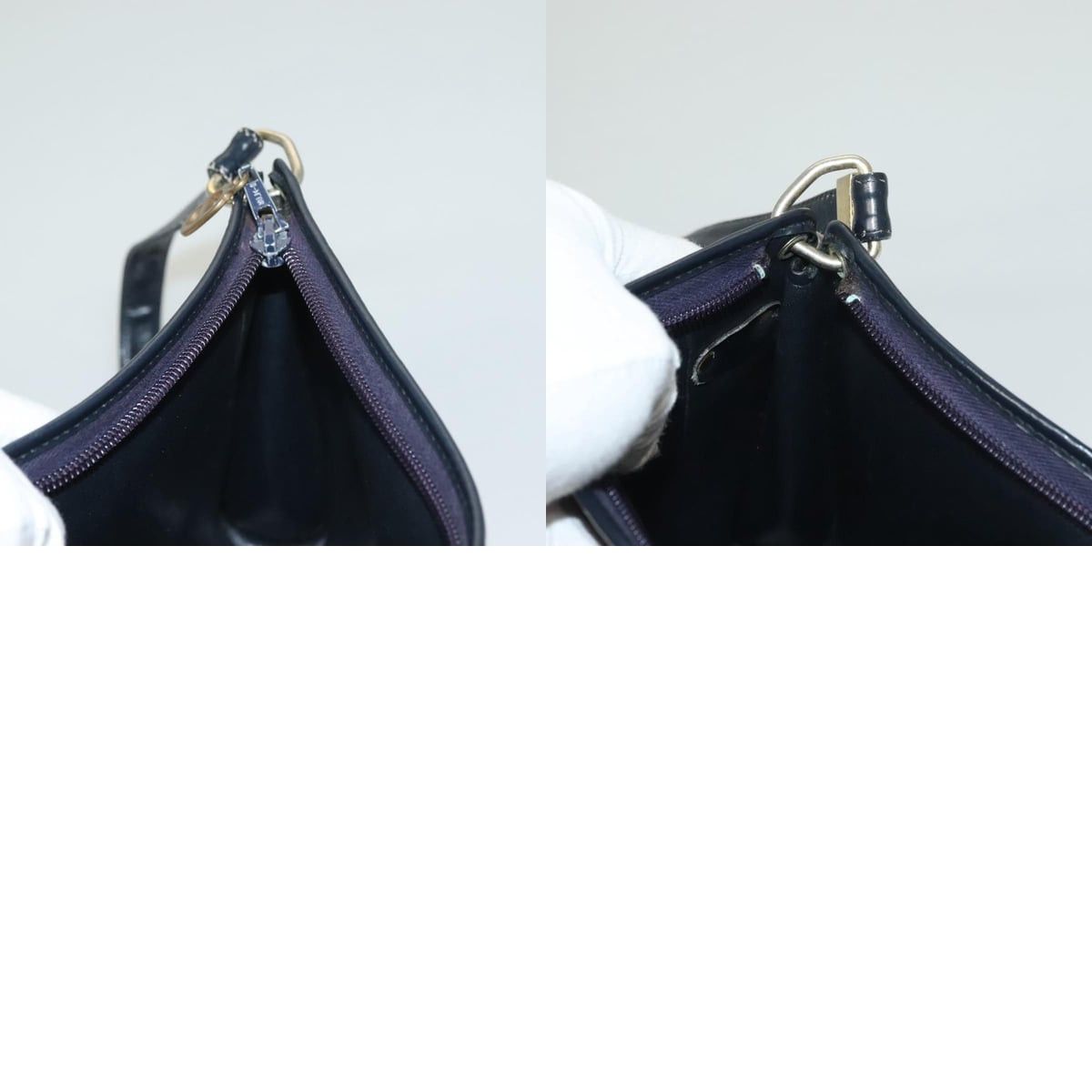 Dior DIOR Trotter Canvas Shoulder Bag Navy Gold Size ONE SIZE - 12 Thumbnail