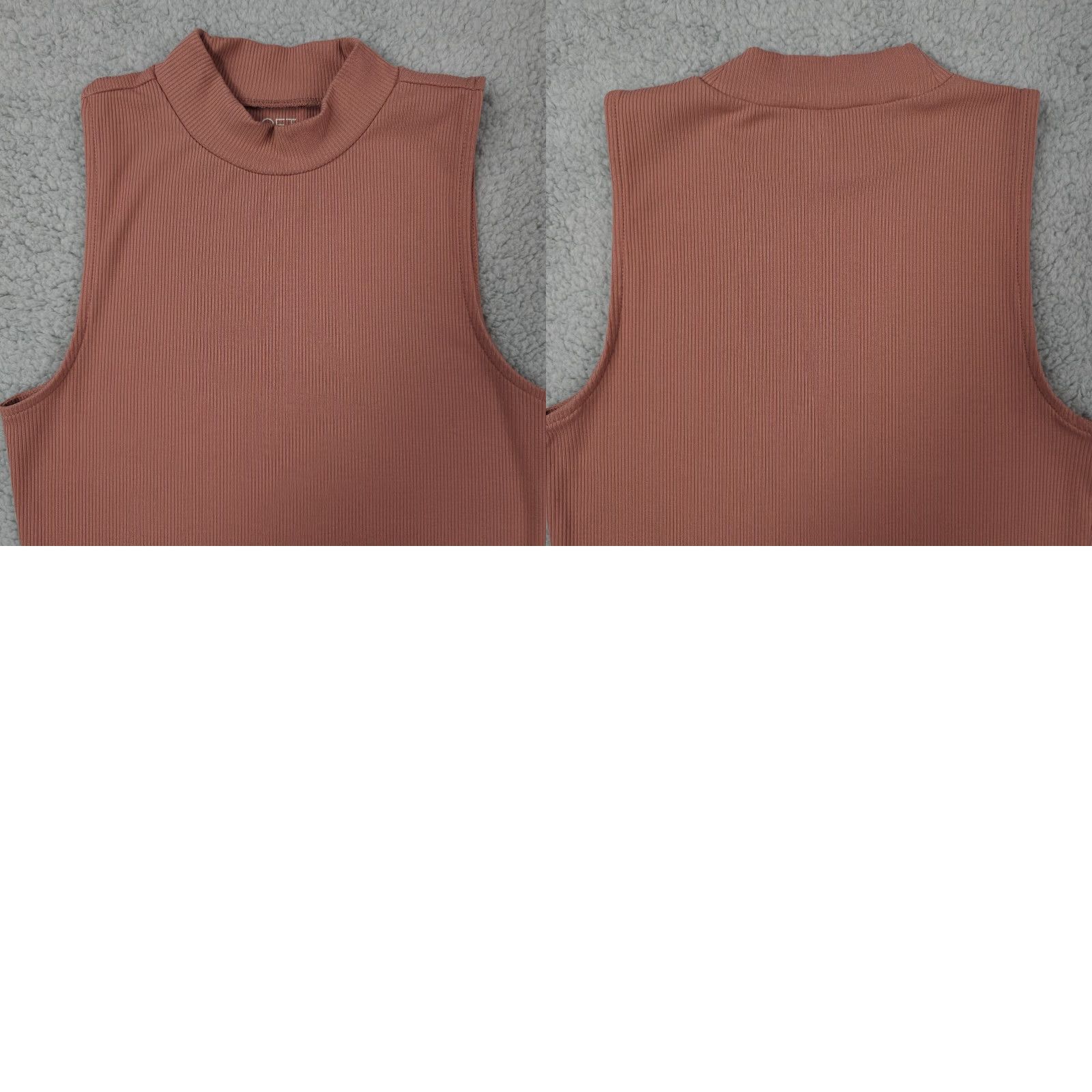Loft LOFT Top Womens XS Pink Mock Neck Ribbed Sleeveless Tank Casual Ann Taylor Size XS / US 0-2 / IT 36-38 - 8 Thumbnail