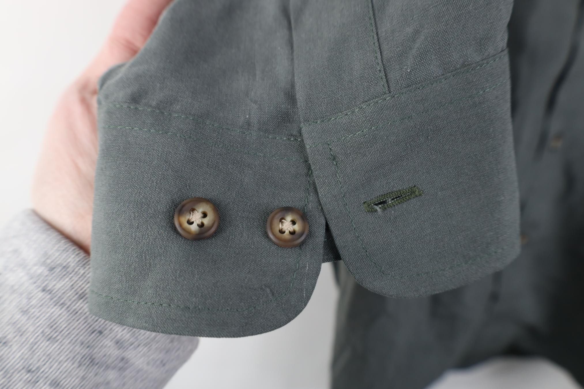 Vintage Deadstock Vintage 90s Streetwear Collared Button Shirt Green Size US L / EU 52-54 / 3 - 11 Thumbnail
