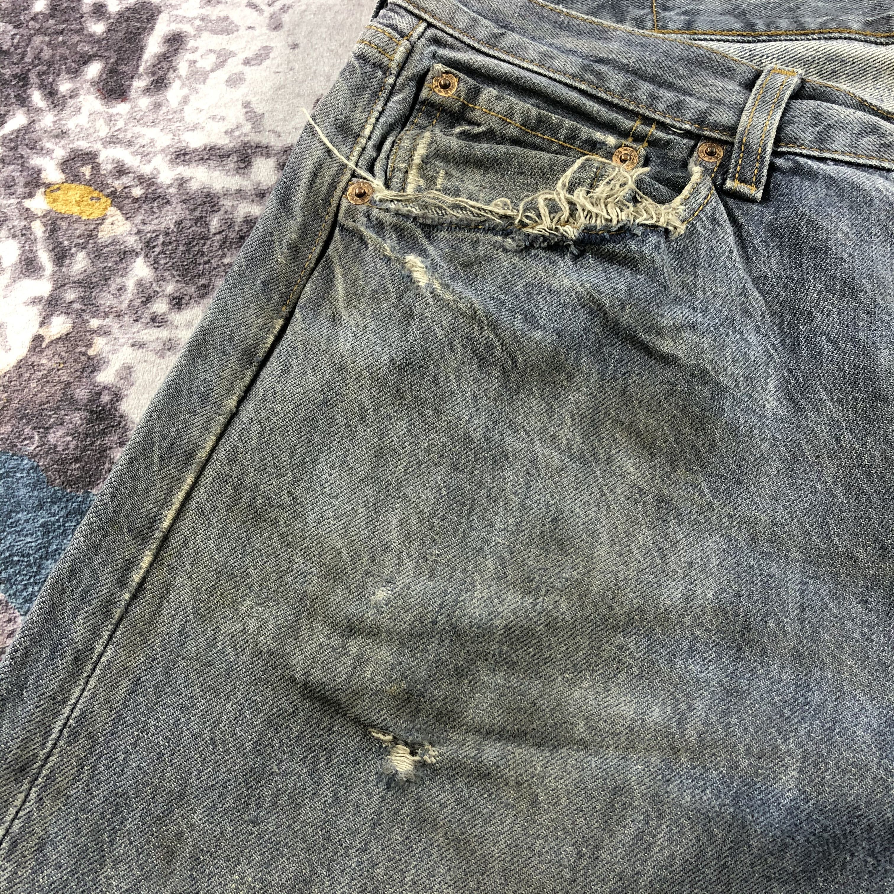 Levi's × Vintage 90s Vintage Levis 501 Jeans-JM2610 Size US 34 / EU 50 - 10 Thumbnail
