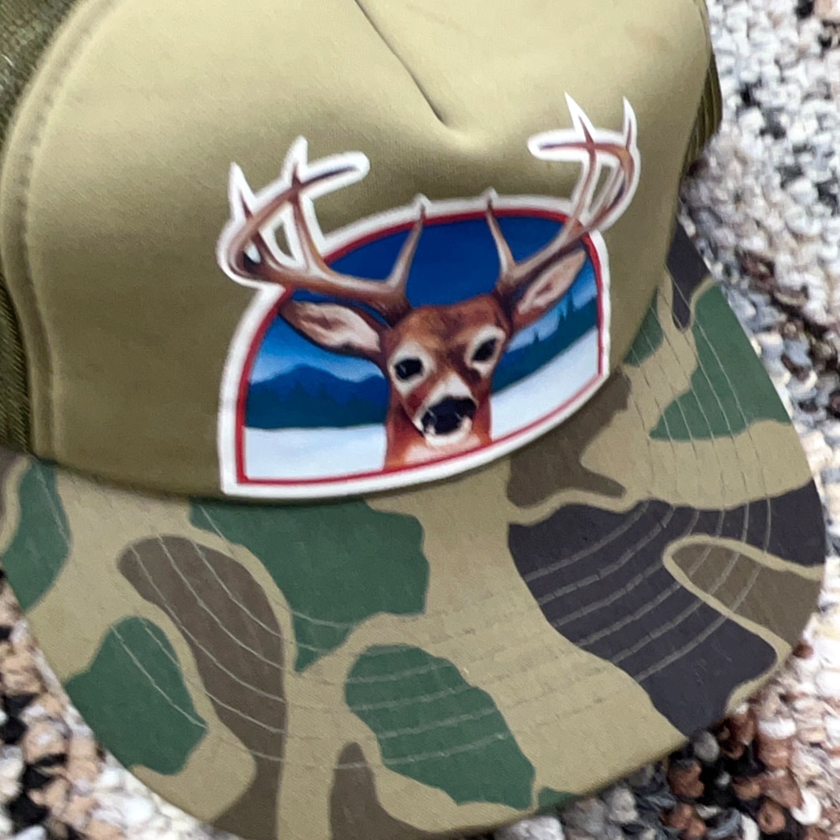 Vintage VINTAGE YooungAn Camo Trucker Hat Cap Snap Back 90s Y2K High Dome Hunting Deer Buck 90s Men Adjustable Green Hat Size ONE SIZE - 3 Thumbnail