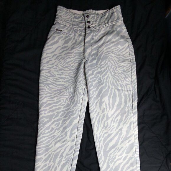 Bogner Vintage Bogner Leopard Cat Polyester Pants Ski Snow Size 30" / US 8 / IT 44 - 3 Thumbnail