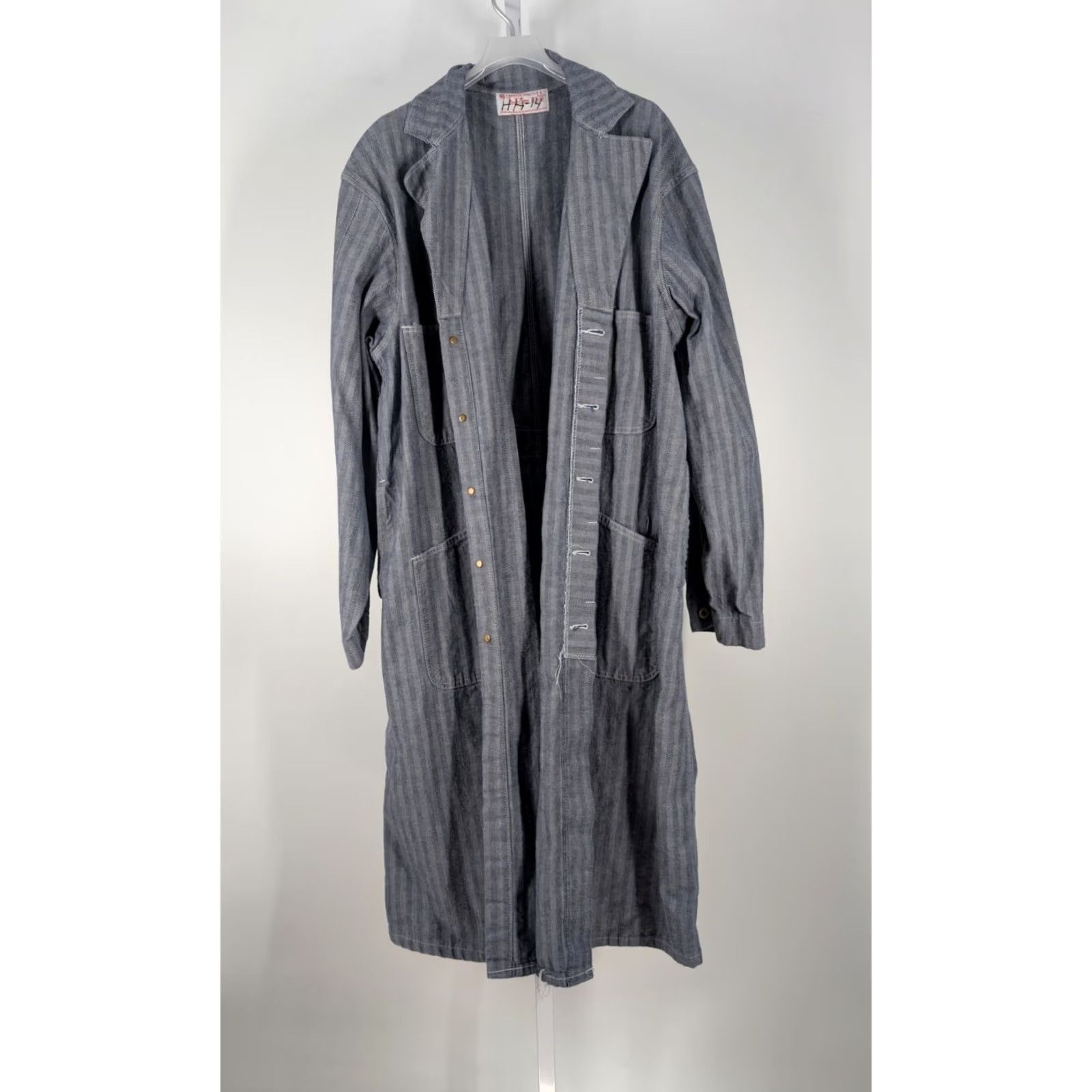 Denime VINTAGE Universal Overall Co Chicago Stone Cutter Jacket Long Denim 60s 70s Workwear 46 Mens Size US S / EU 44-46 / 1 - 3 Thumbnail
