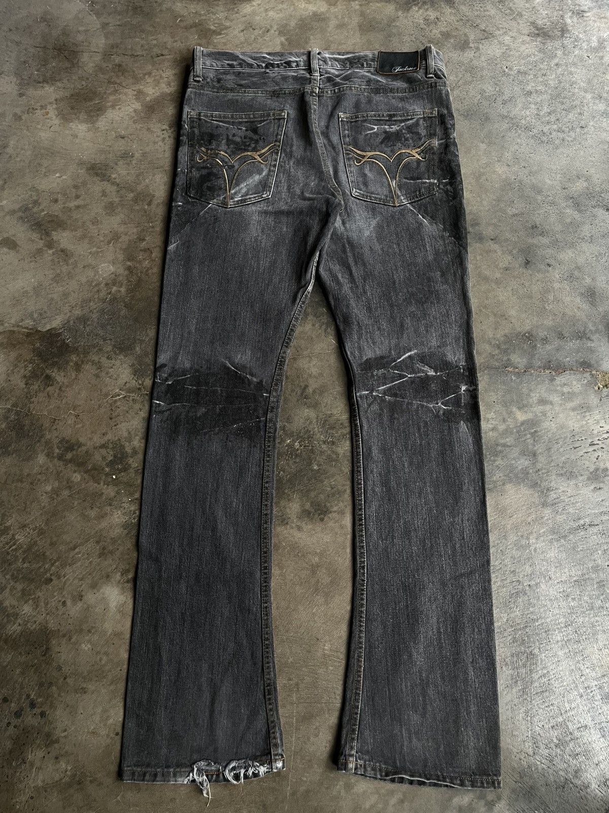 14th Addiction JAPANESE JACKROSE FLARE BOOT CUT VKEI SEDITIONARIES PANTS Size US 33 - 2 Thumbnail