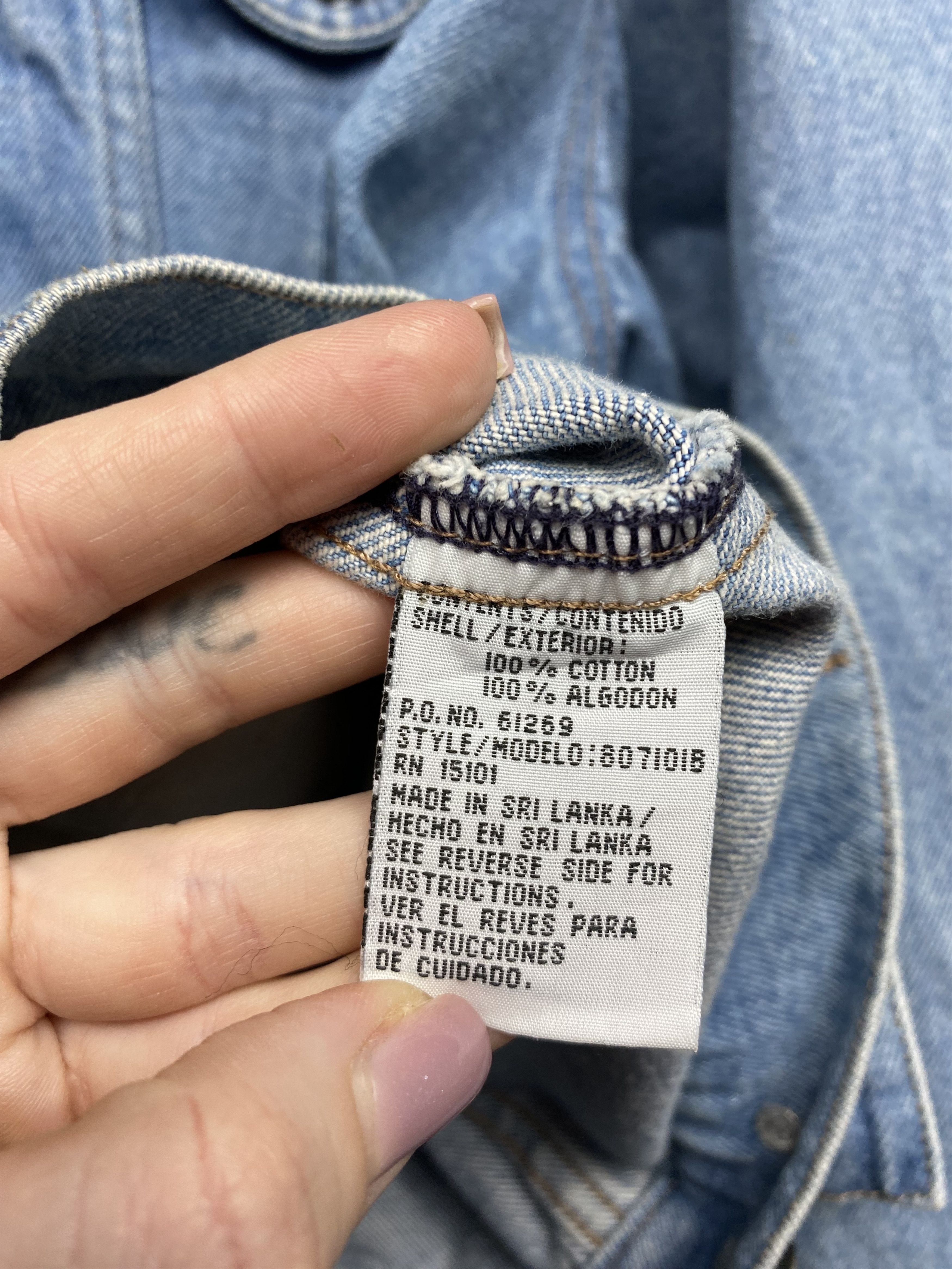 Vintage Wrangler You Are Everything Vintage Custom Mens Denim Jacket Size US L / EU 52-54 / 3 - 11 Thumbnail