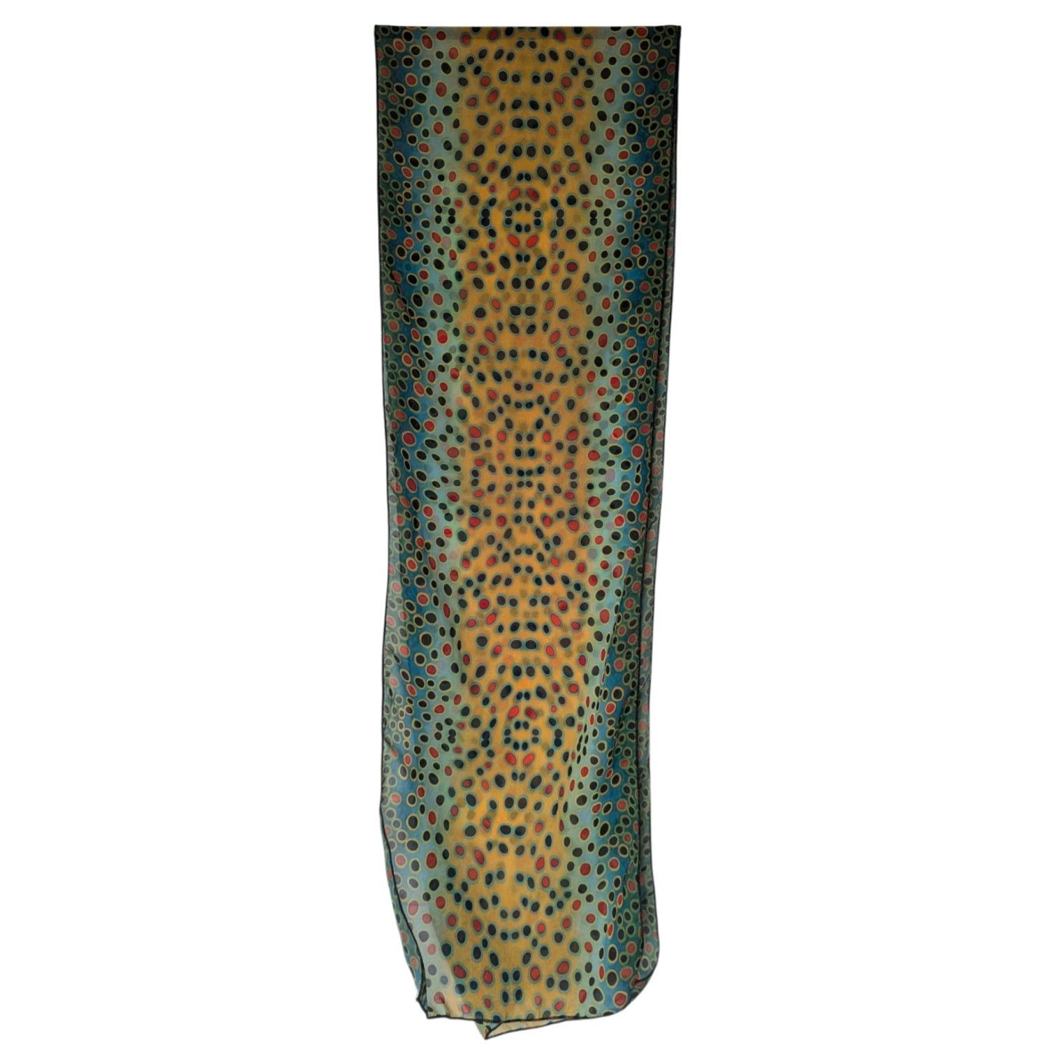 Other AD Maddox Fin-Flank Silk Brown Trout Scarf Size ONE SIZE - 2 Thumbnail