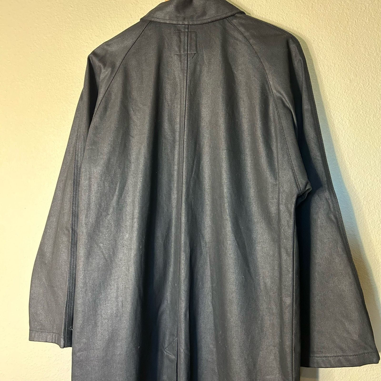Zara Zara NWT Coat Trench Black Coated Denim Oversized Goth Sz XS Size XS / US 0-2 / IT 36-38 - 9 Thumbnail