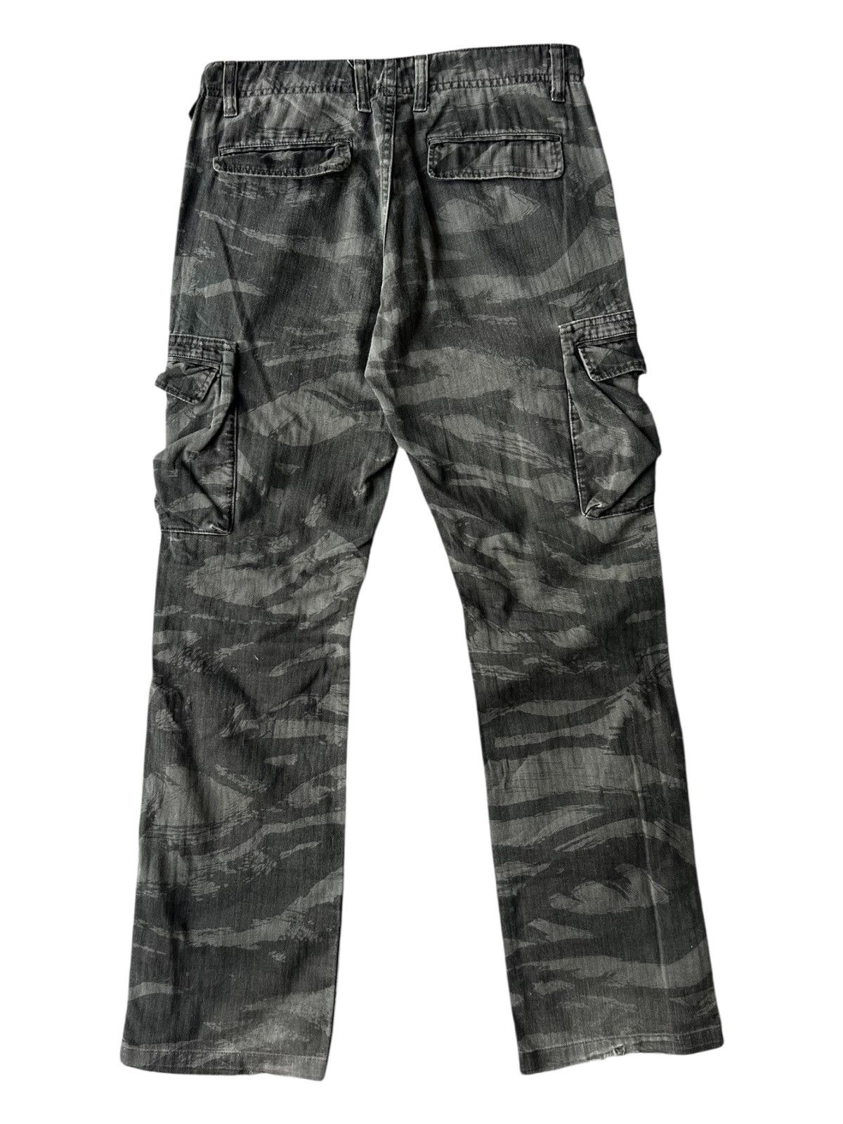 Kazuyuki Kumagai Attachment Jun Hashimoto WJK Camouflage Twill Zipper Flare Cargo Pants Size US 30 / EU 46 - 4 Thumbnail