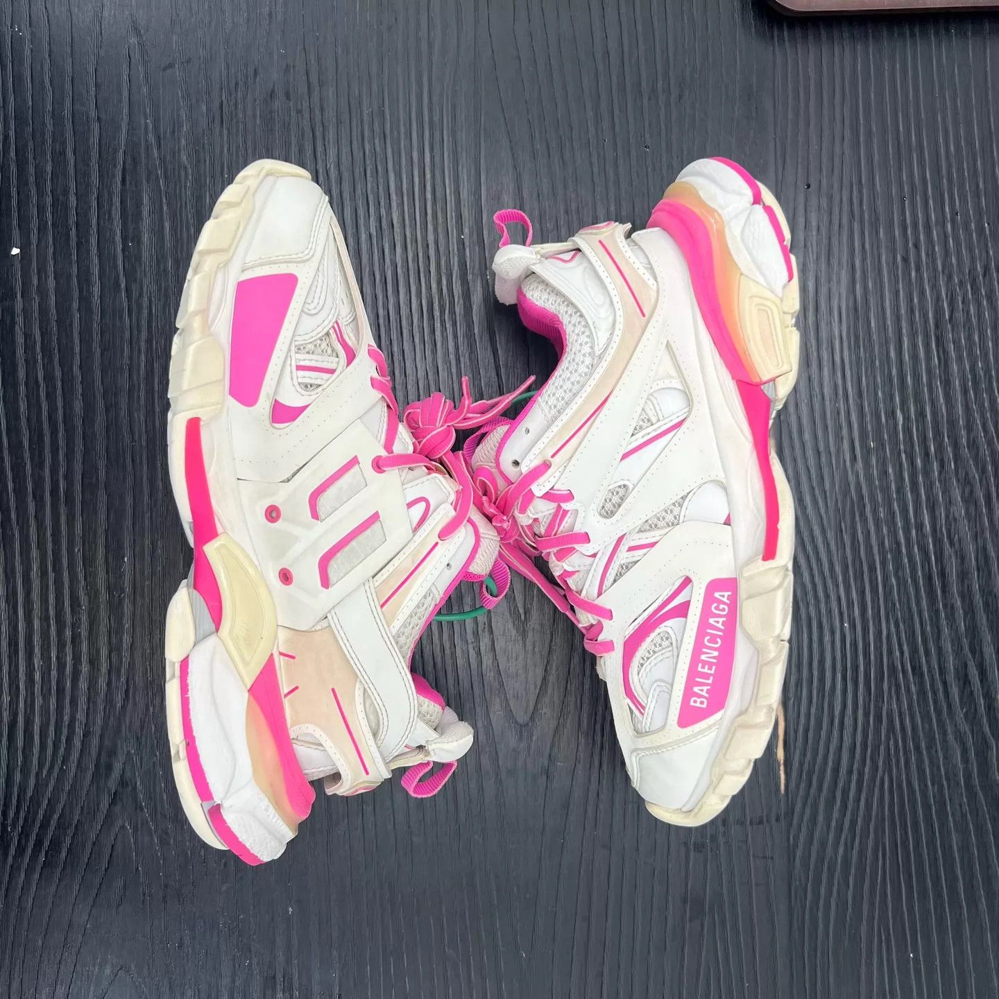 Balenciaga Balenciaga Track White & Pink Women's Size 37 Sneakers Size US 7 / IT 37 - 2 Thumbnail