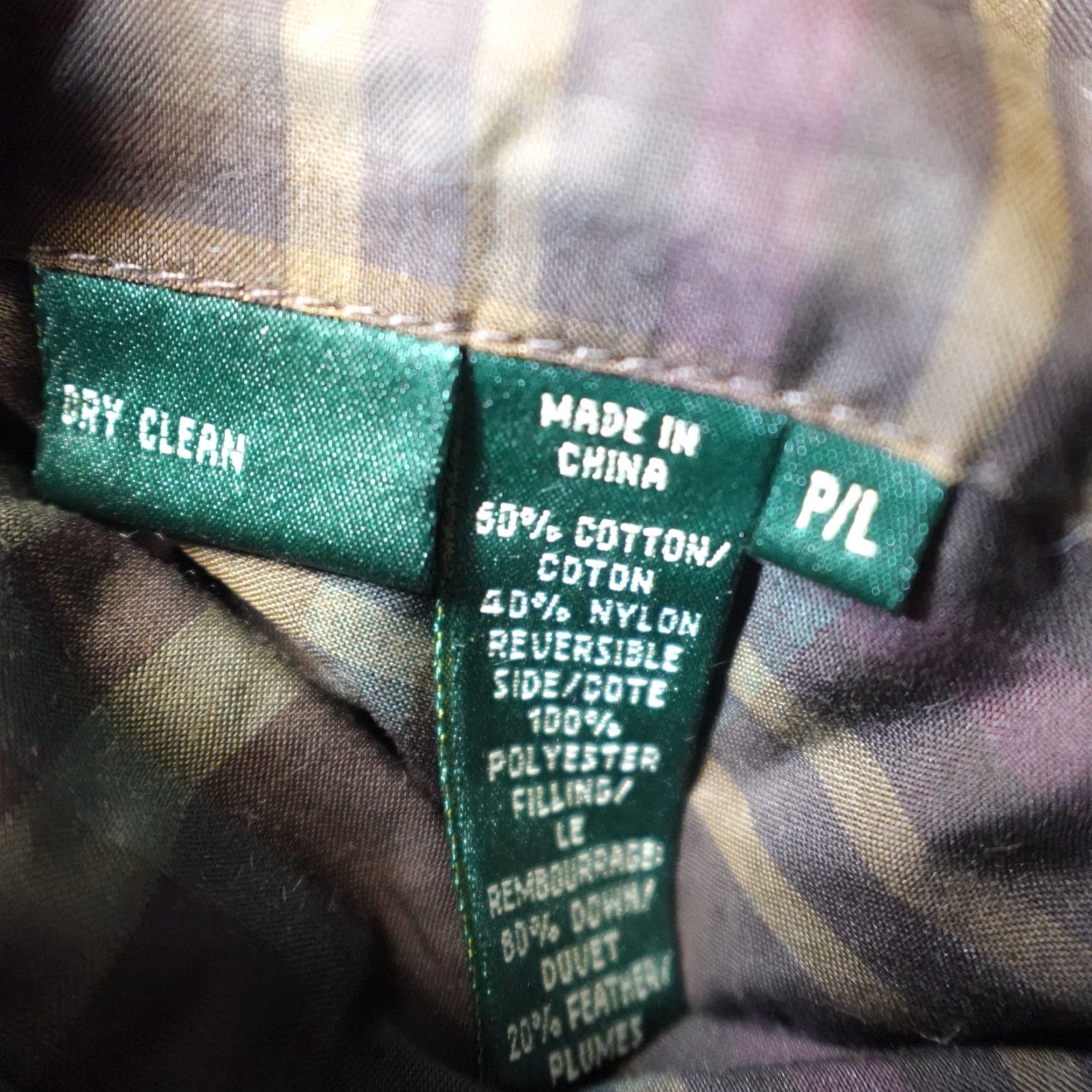 Ralph Lauren Lauren Ralph Lauren Womens Vest Petite Large Brown Plaid Reversible Down Filled Vest Petitess Down Filled Reversible Brown plaid Women’s Vest Size L / US 10 / IT 46 - 2 Thumbnail