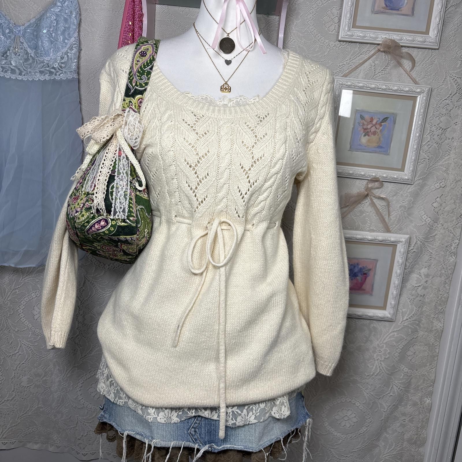 Michael Kors vintage micheal kors babydoll fitted sweater Size L / US 10 / IT 46 - 4 Thumbnail