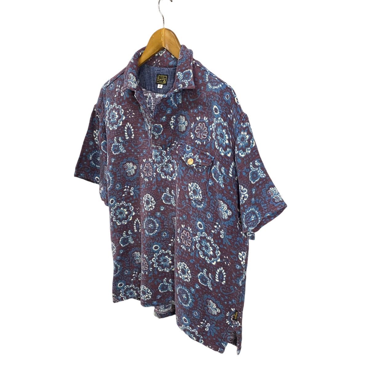 Japanese Brand Gowest Hawaiian shirt overprint single pocket Size US L / EU 52-54 / 3 - 3 Thumbnail