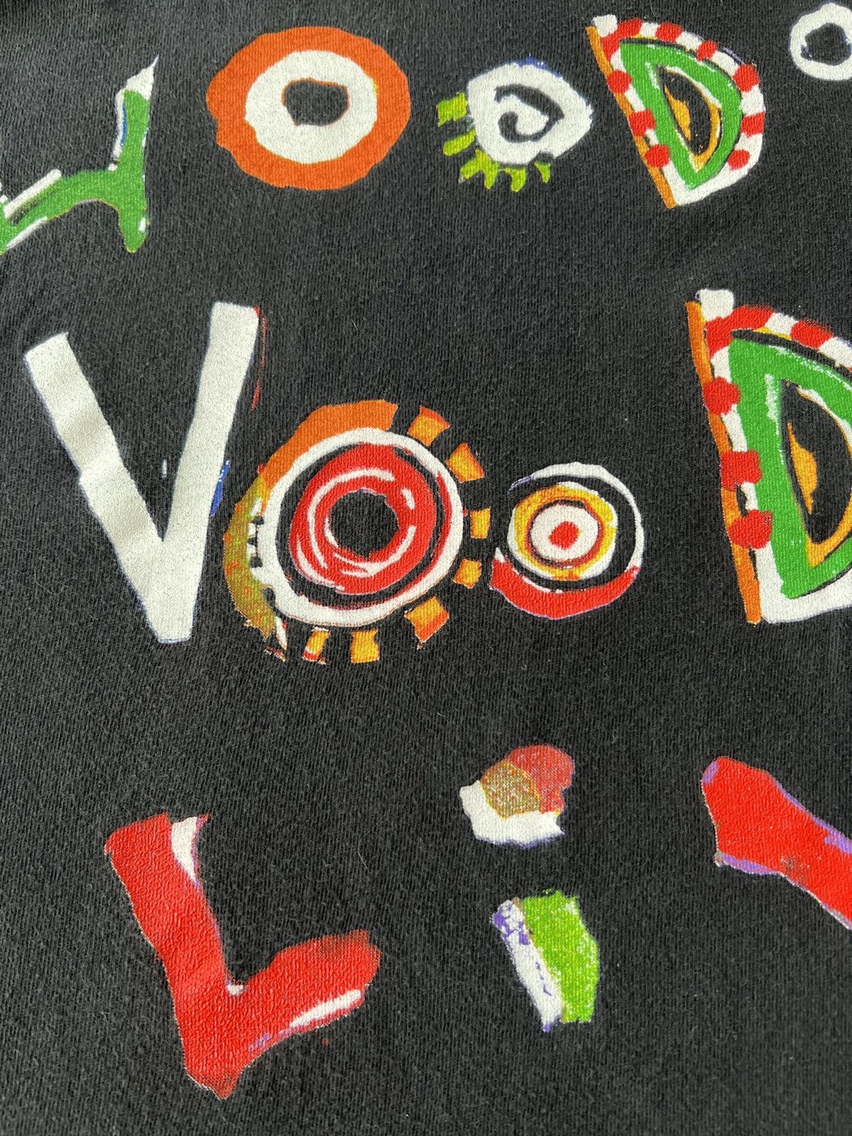 Band Tees Vintage 1995 The Rolling Stones Voodoo Lounge Black T-shirt Size US XL / EU 56 / 4 - 14 Thumbnail
