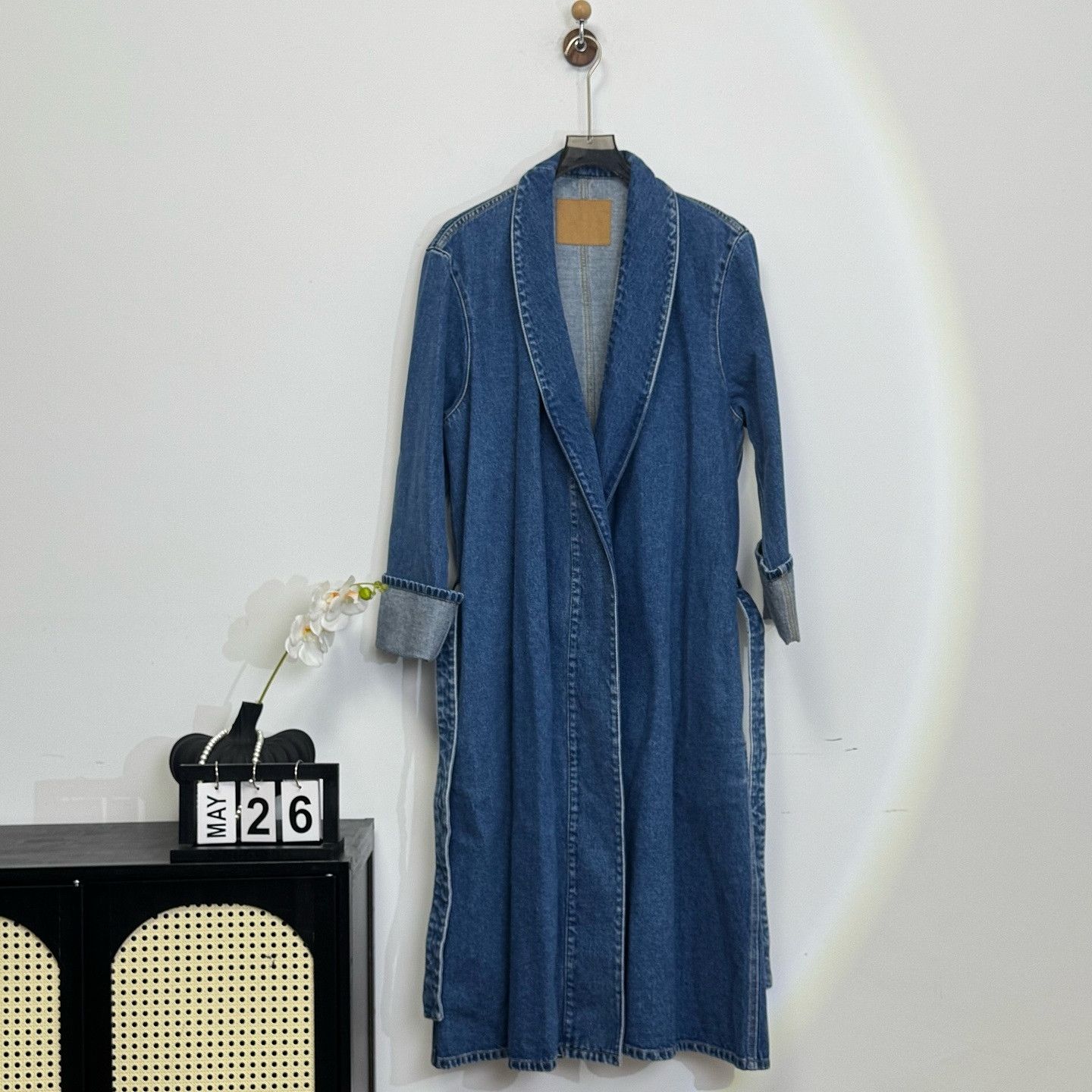 Balenciaga Balenciaga Denim Long Coat Size 34 Size XXS / US 00 / IT 34 - 1 Thumbnail