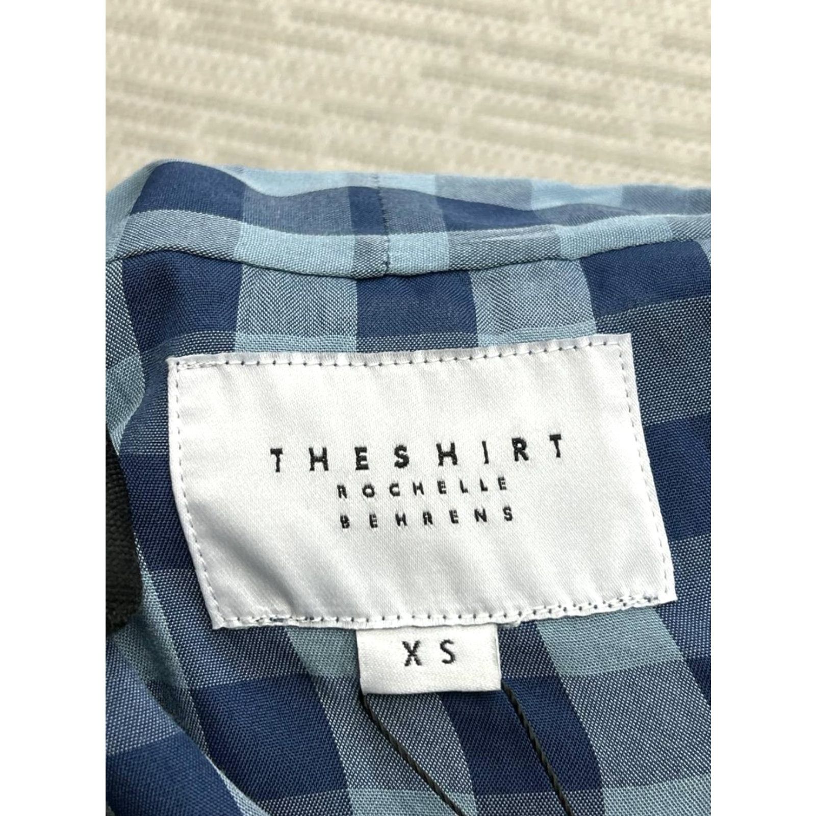 Vintage Rochelle Behrens Shirt Womens XS Blue Blouse Long Sleeve Plaid Button Collared Casual shirt Womens XS Blue Size XS / US 0-2 / IT 36-38 - 3 Thumbnail