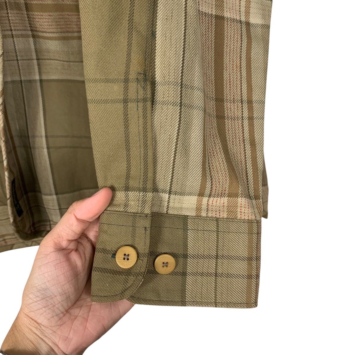 Timberland Vintage 90's TIMBERLAND Checked Flannel Jacket #2588-C117 Size US M / EU 48-50 / 2 - 13 Thumbnail