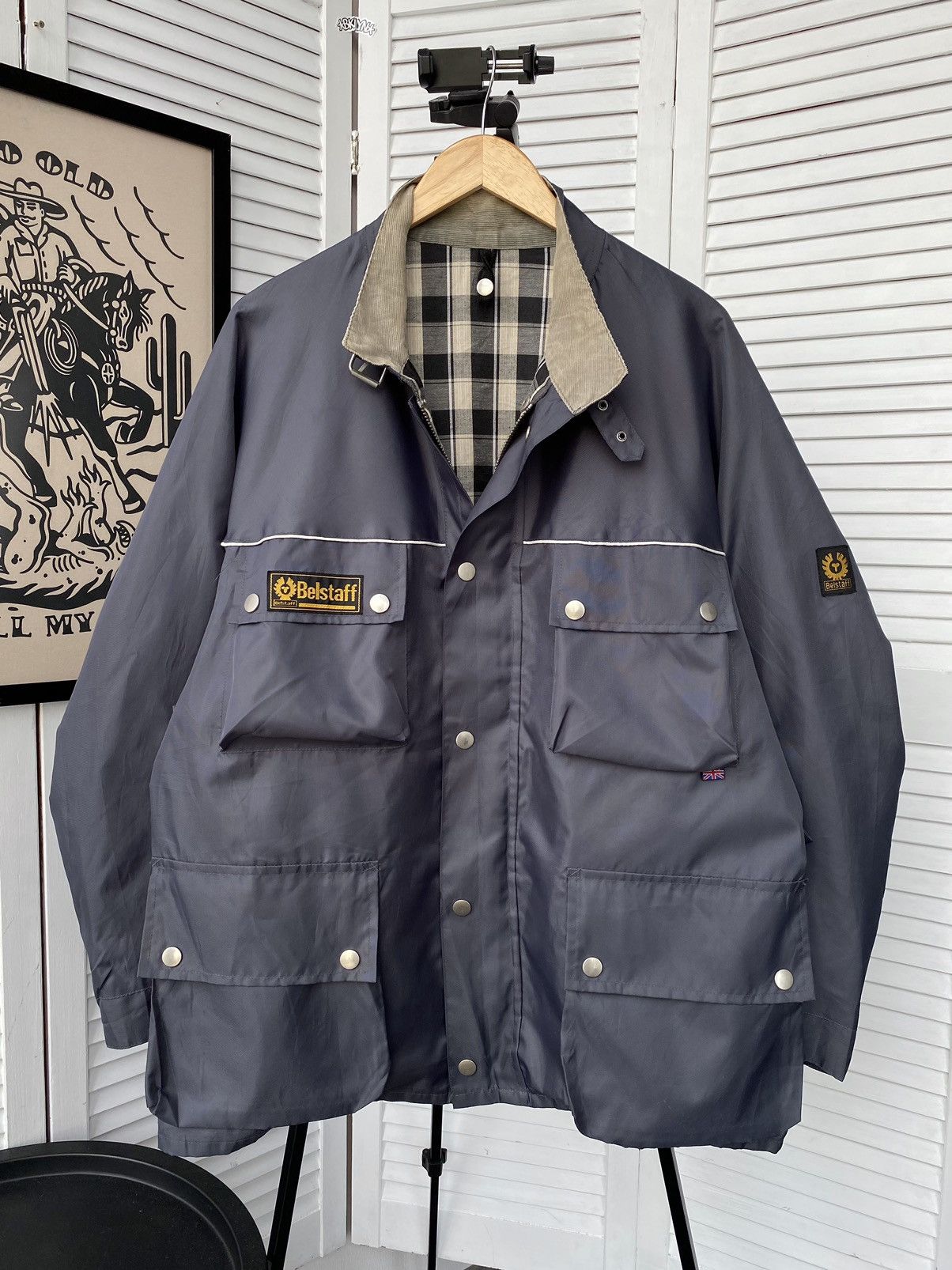 Belstaff × Vintage Vintage Belstaff Trialmaster Moto Multi Pocket Nylon Jacket Size US XL / EU 56 / 4 - 1 Thumbnail