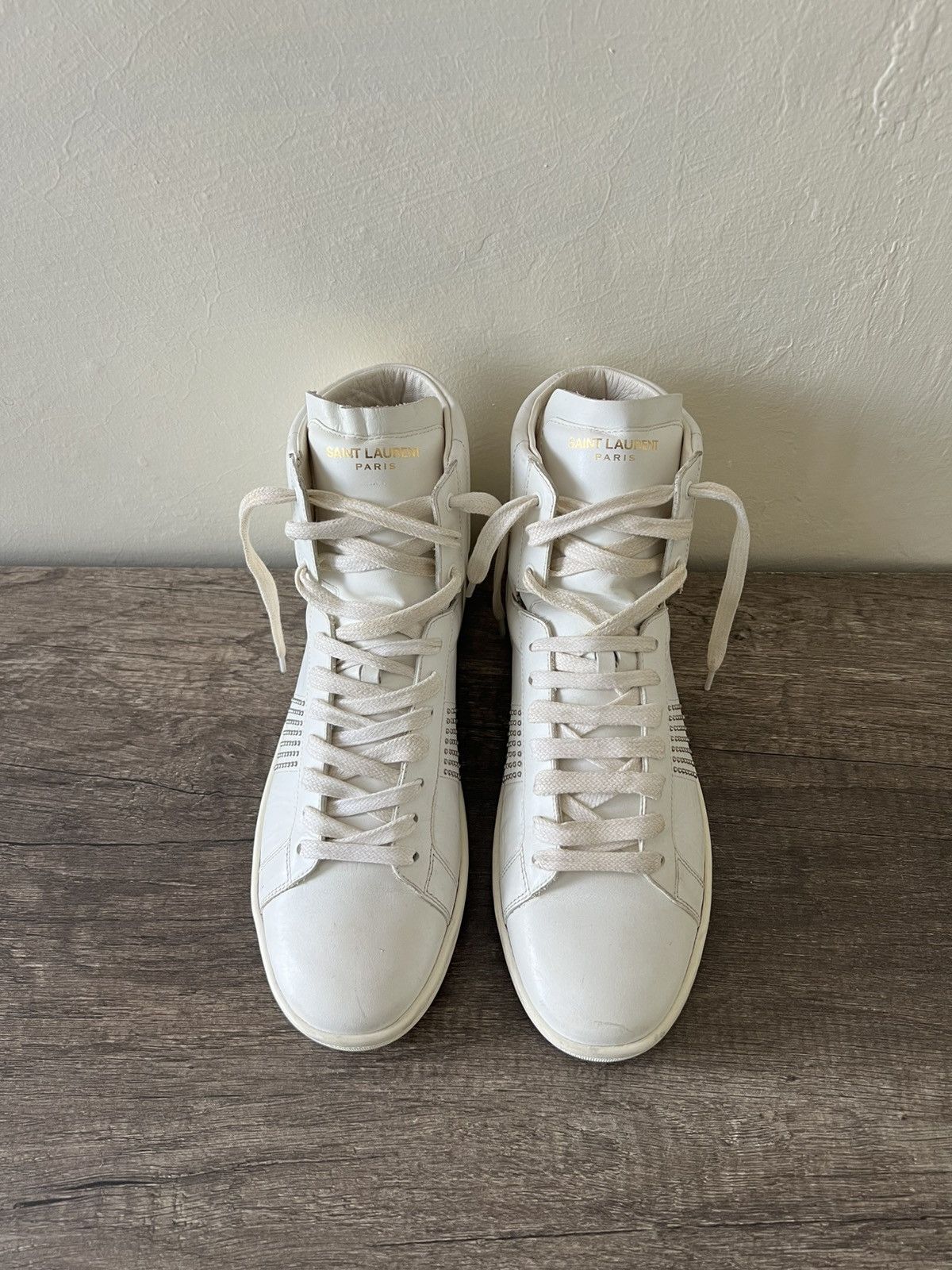 Saint Laurent Paris SAINT LAURENT PARIS SL/01H HIGH-TOP Size US 8.5 / IT 38.5 - 1 Thumbnail