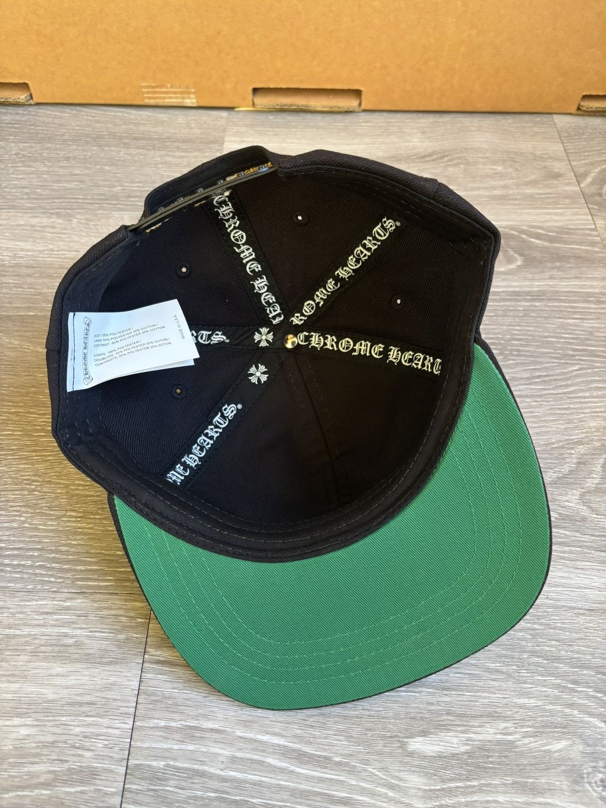 Chrome Hearts Chrome Hearts CH Baseball Cap Black/Yellow Snapback Hat Size ONE SIZE - 8 Thumbnail