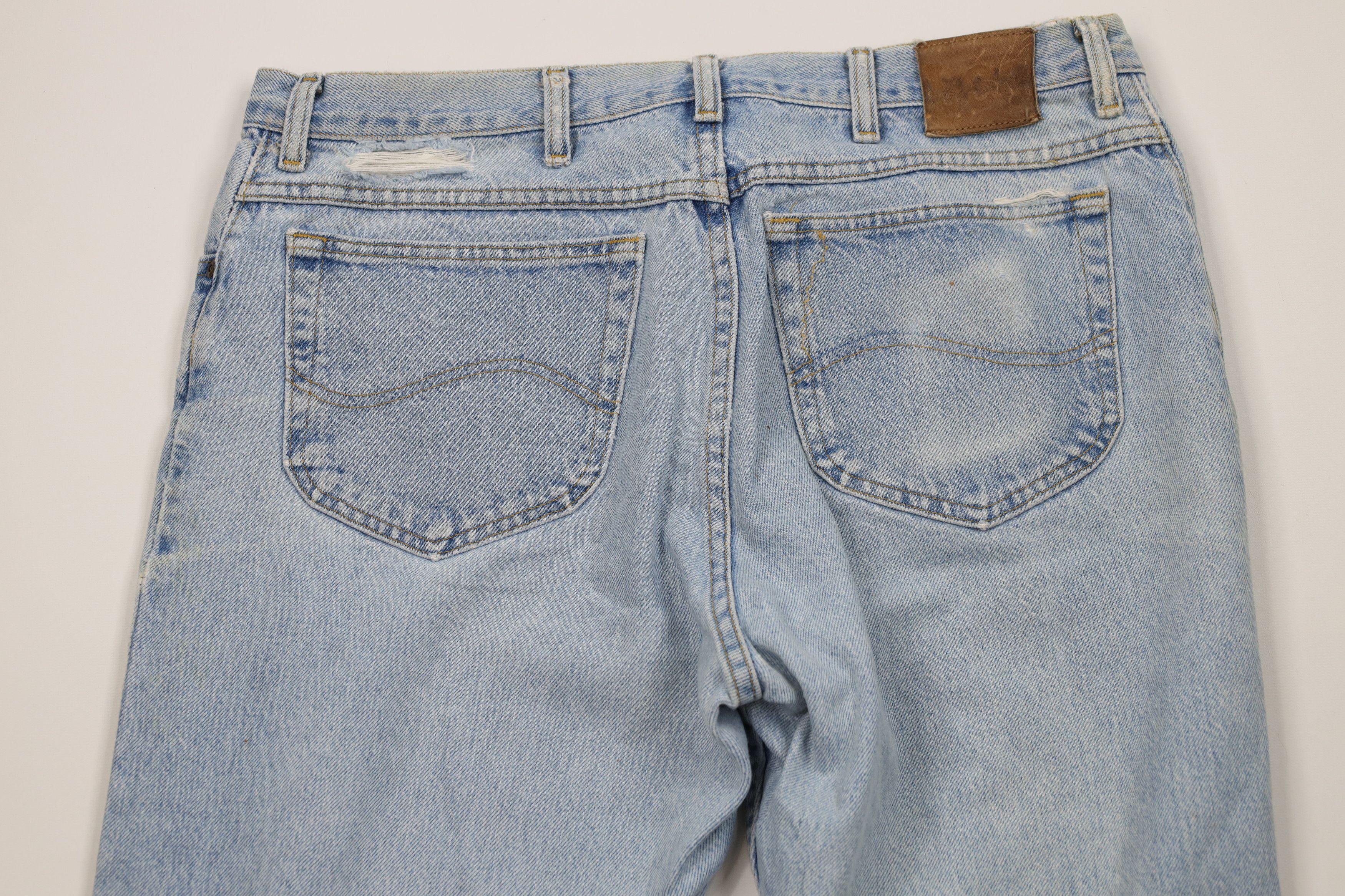 Lee Vintage 90s Lee Straight Leg Denim Jeans Blue Cotton Size US 38 / EU 54 - 11 Thumbnail