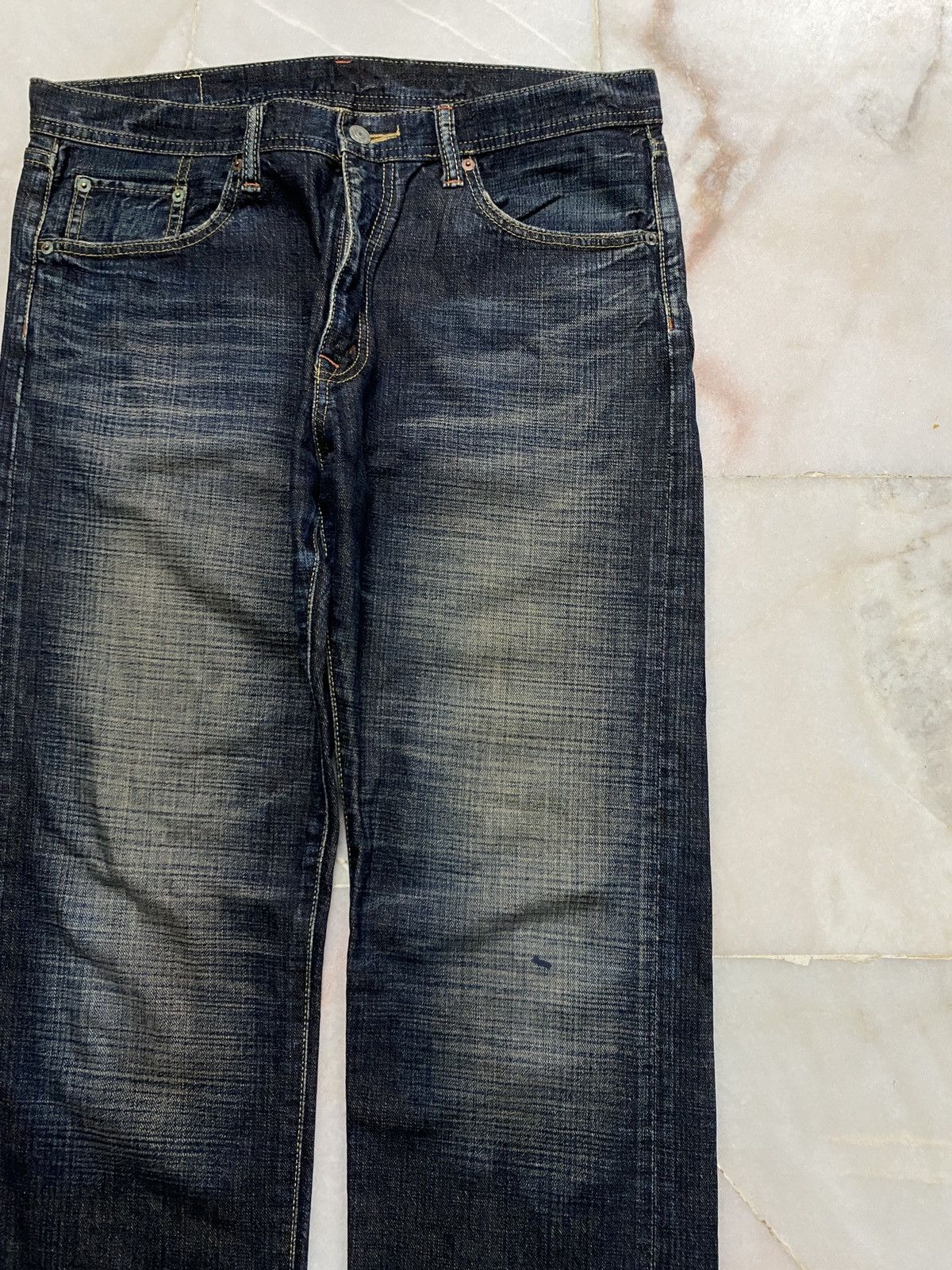 If Six Was Nine 💥Baggy💥Vintage 90s Gl Heart Stone Wash Distress Jean Size US 34 / EU 50 - 5 Thumbnail