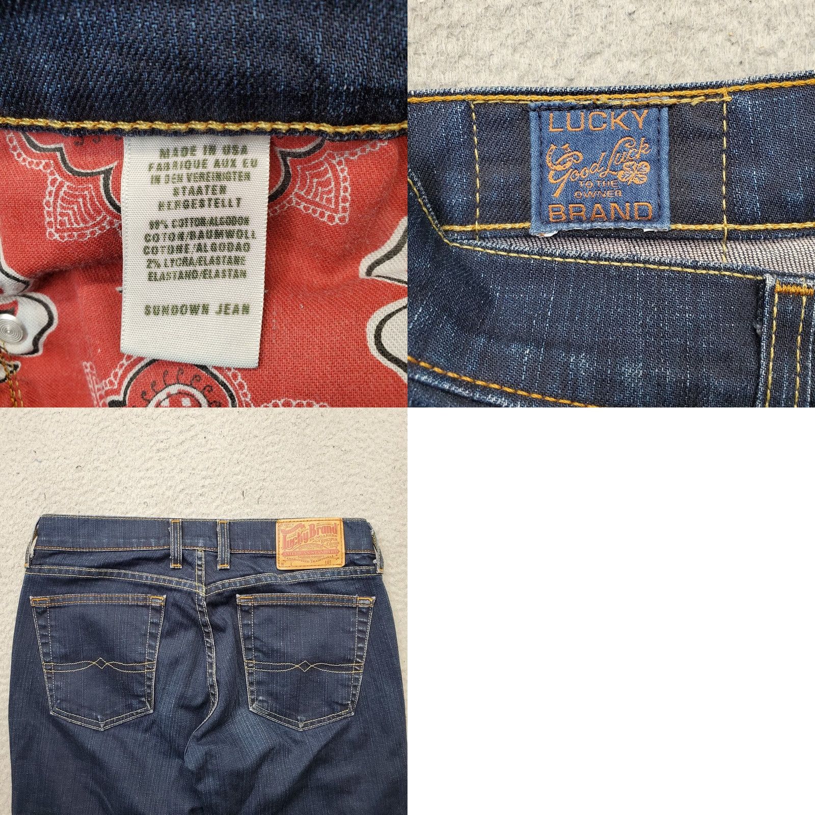 Lucky Brand Lucky Brand Bootcut Jeans Womens 4 Blue Denim Dark Wash Jeans Size 27" / US 4 / IT 40 - 8 Thumbnail