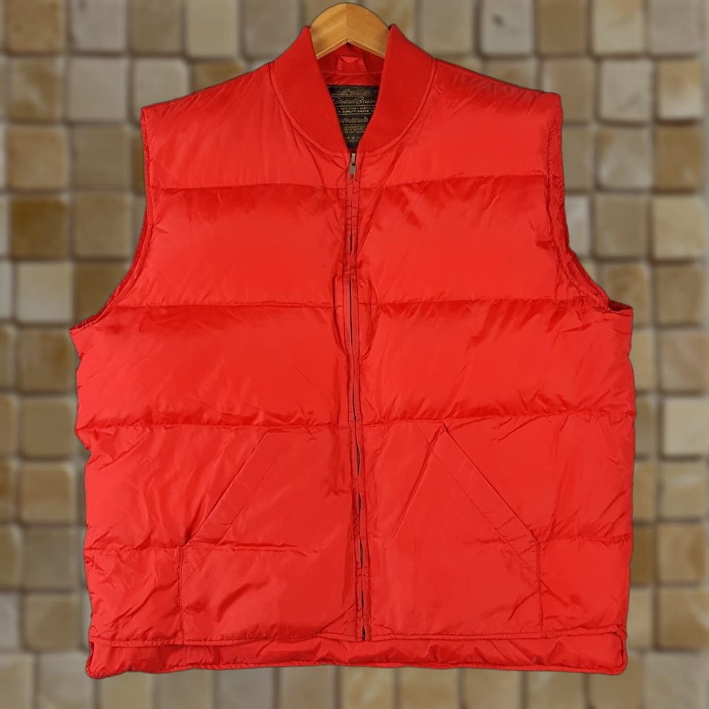VINTAGE Eddie Bauer Down Puffer Vest Men's XL Tall 90s