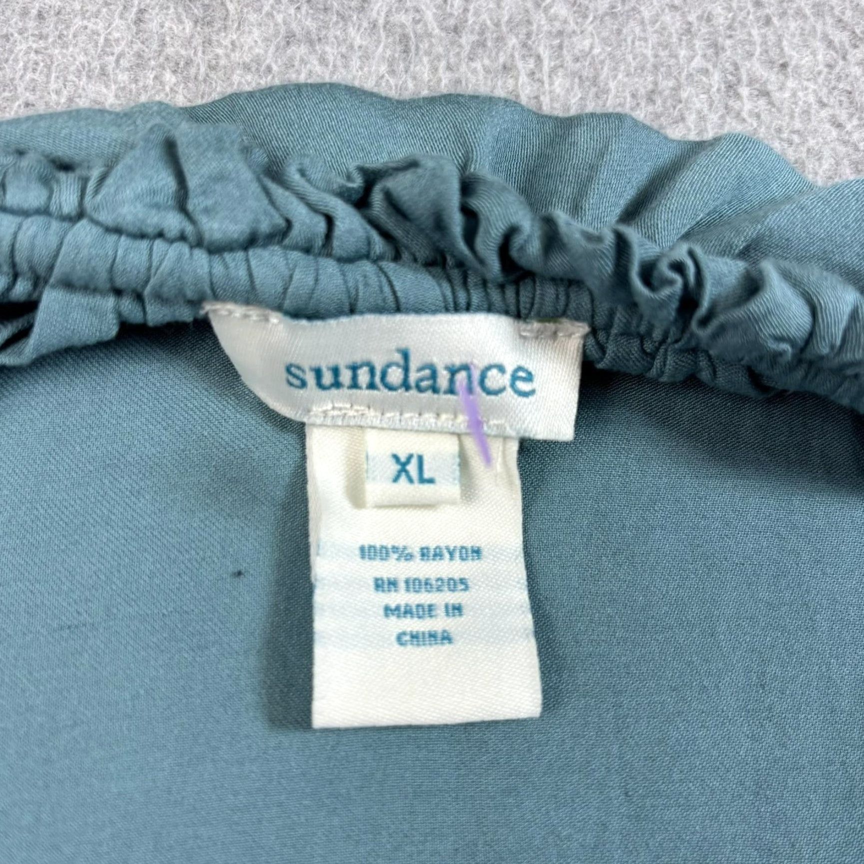 Vintage Sundance Shirt Women XL Green Ruffle Tunic Long Sleeve Boho Casual Blouse Size XL / US 12-14 / IT 48-50 - 3 Thumbnail