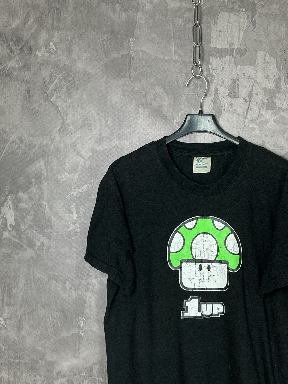 Nintendo × The Game × Vintage Vintage 90s 1UP Mushroom Super Mario Nintendo Faded T-Shirt Size US S / EU 44-46 / 1 - 3 Thumbnail