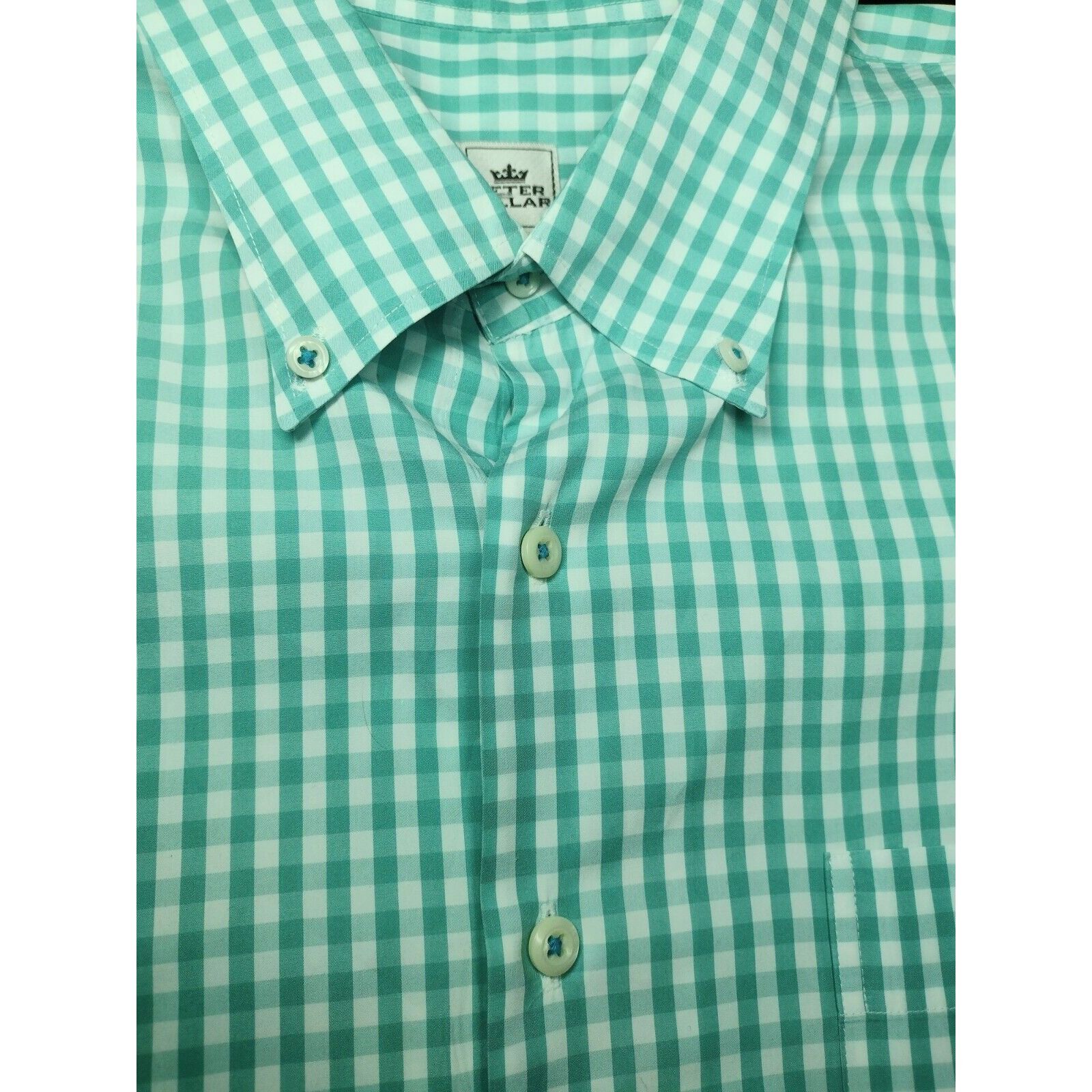 Peter Millar Peter Millar Weekender Wash Gingham Check Mens Shirt Size XL Size US XL / EU 56 / 4 - 2 Thumbnail